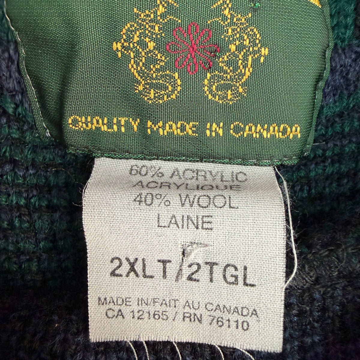 Vintage Tosani 3D Knit Sweater Green