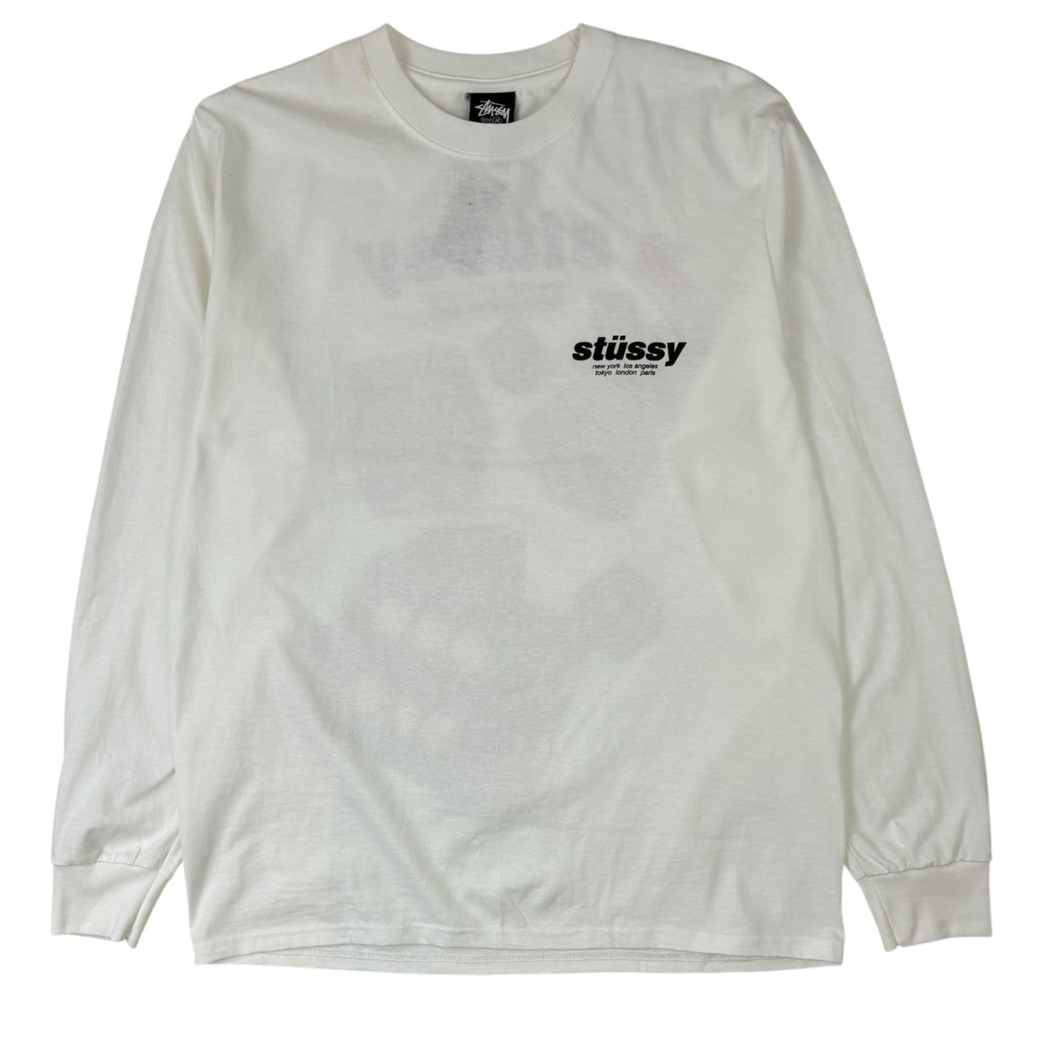 Stussy Rollers Long Sleeve T-Shirt White