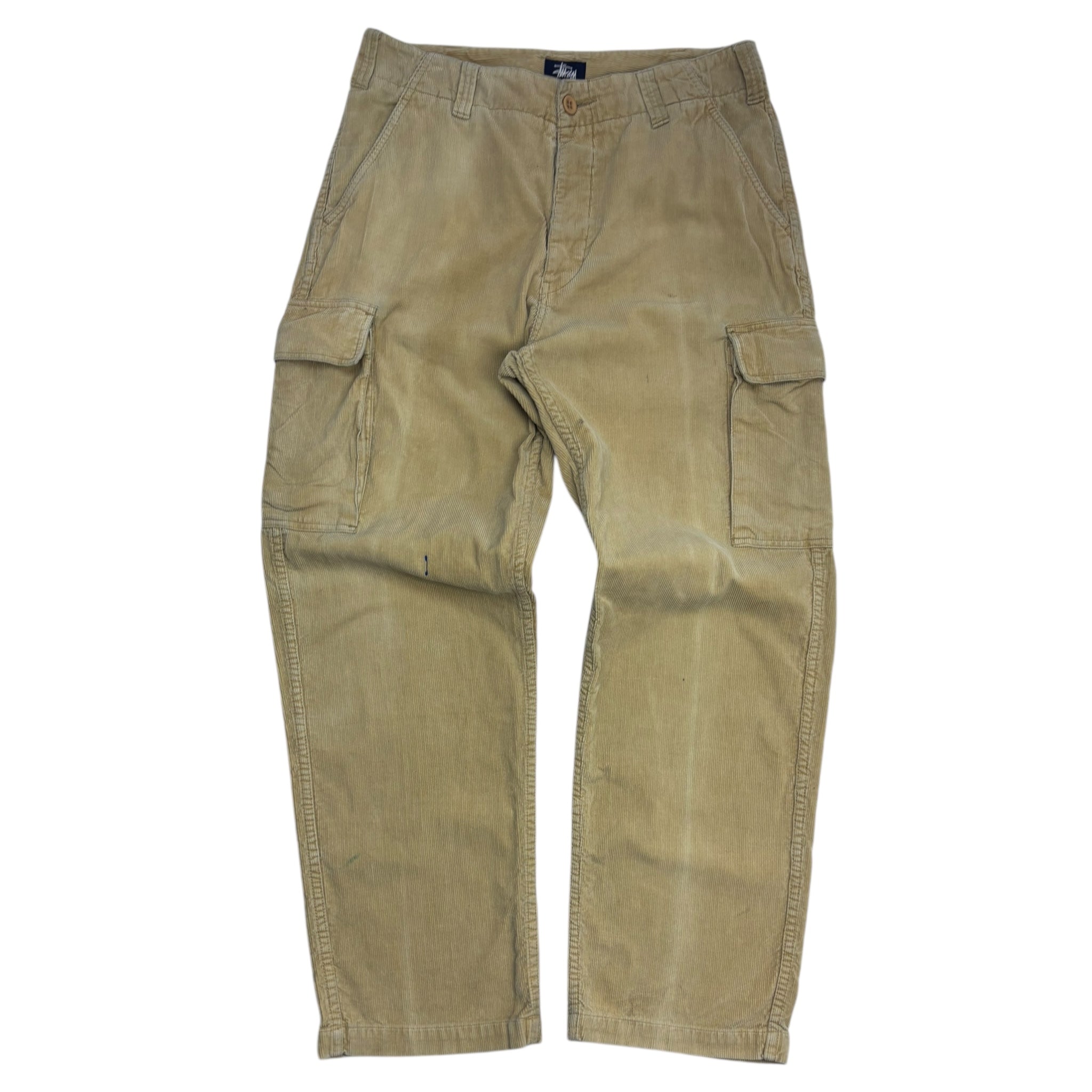 Vintage Y2K Stussy Corduroy Bottoms Beige