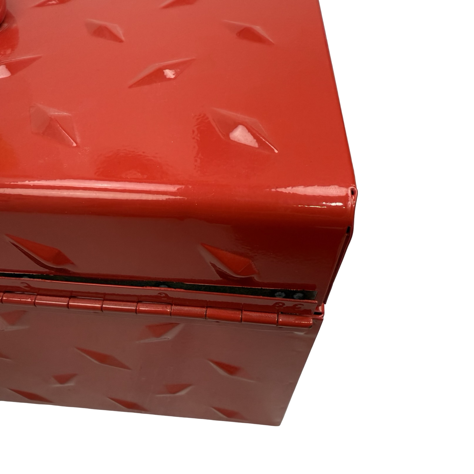 Supreme Diamond Plate Tool Box Red