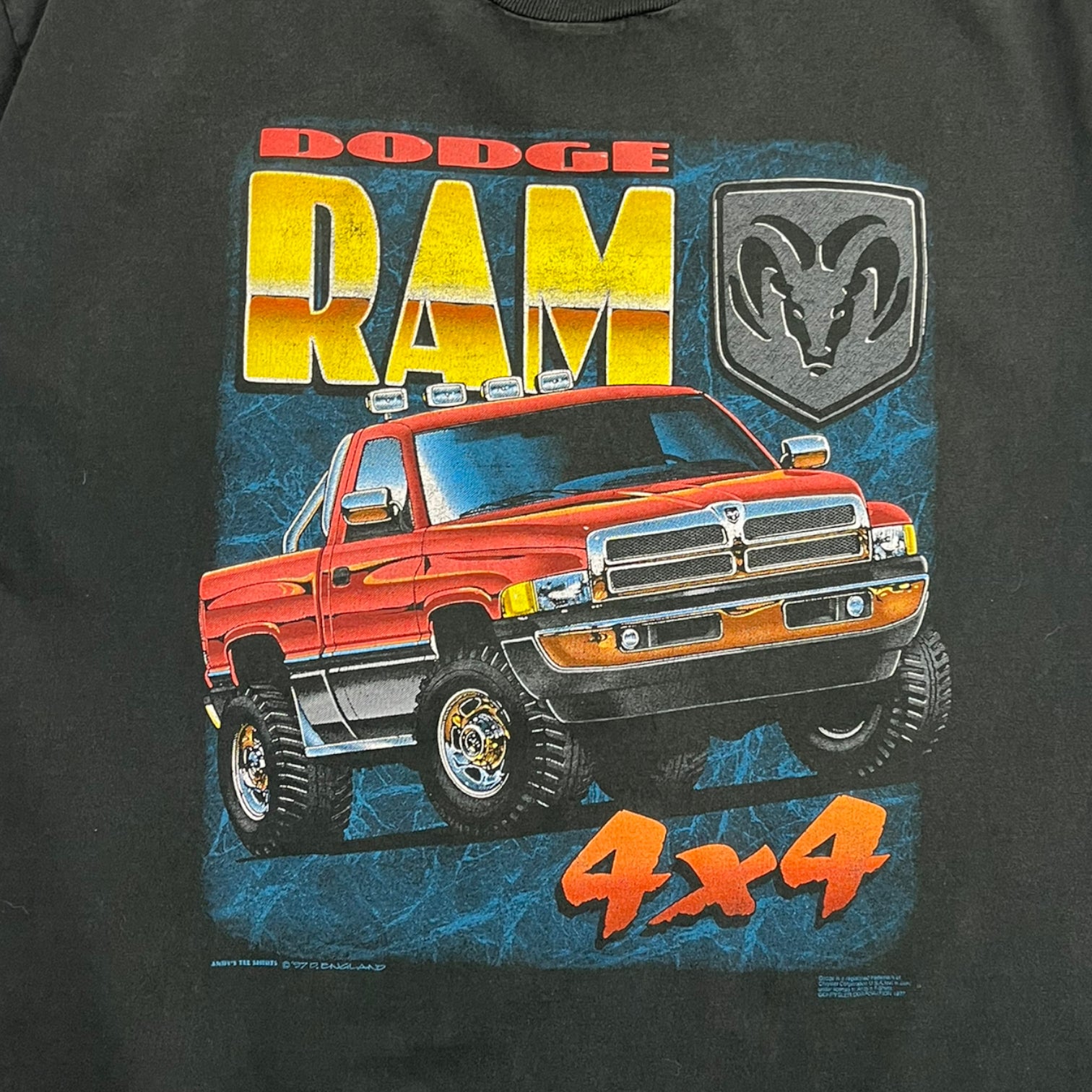 Vintage Dodge Ram 4x4 Tee Black