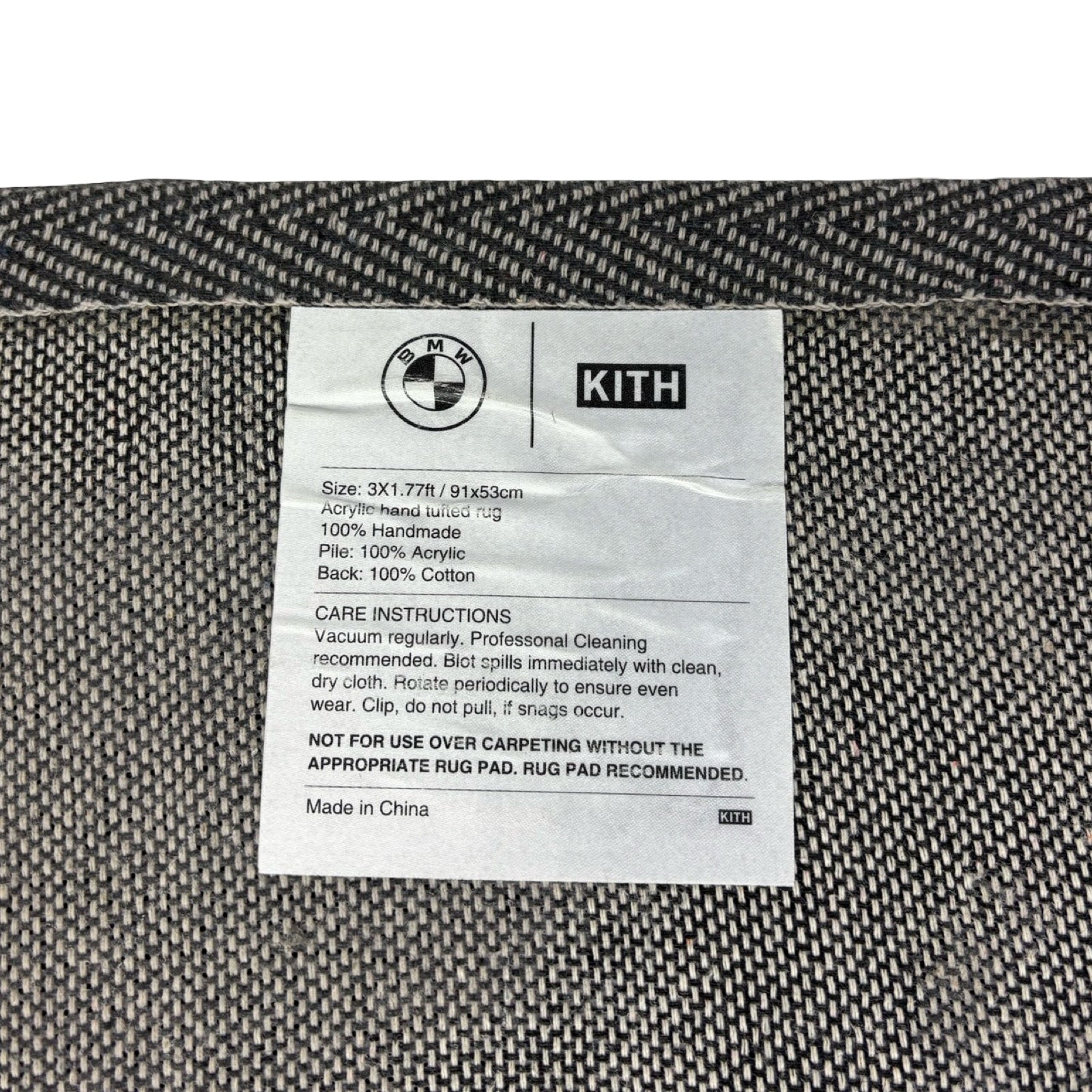KITH x BMW Rug Black