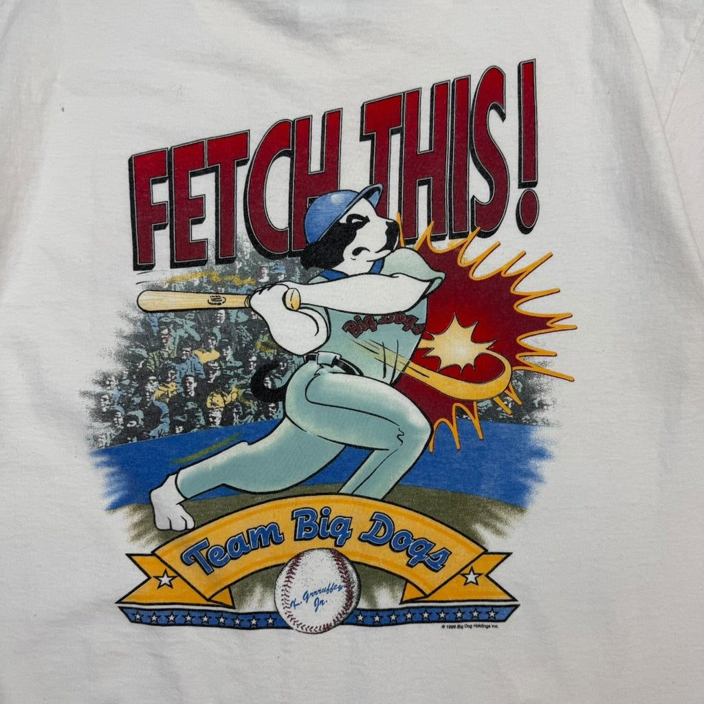 Vintage Big Dogs Fetch This T-Shirt White