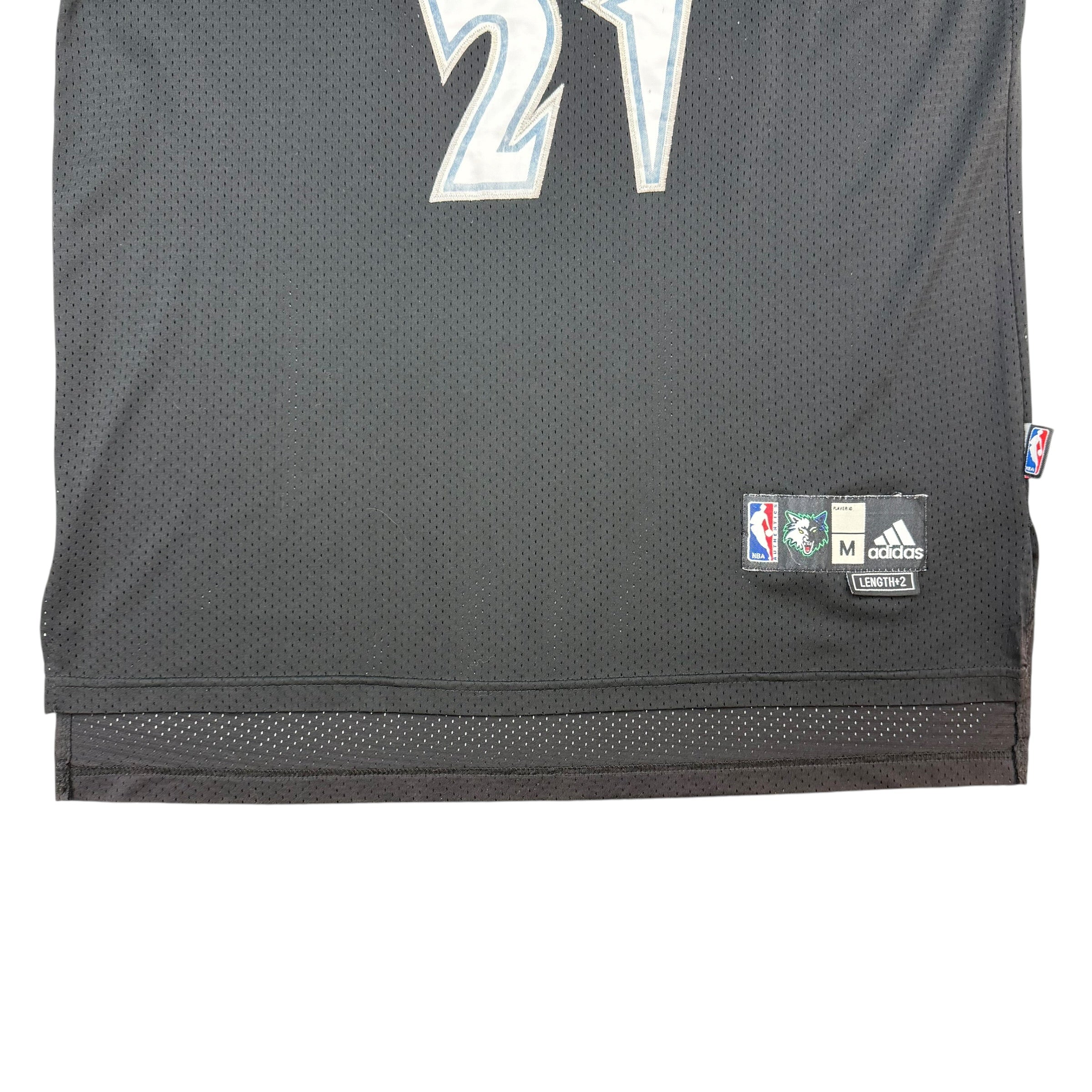 Vintage Adidas Minnesota Timberwolves Kevin Garnett Jersey Black