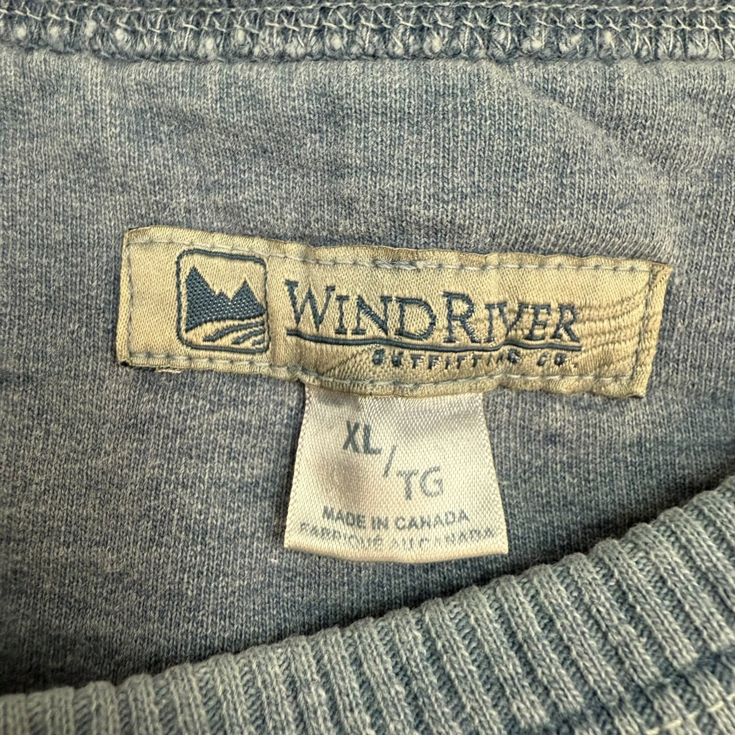 Vintage Wind River Blank Crewneck Blue