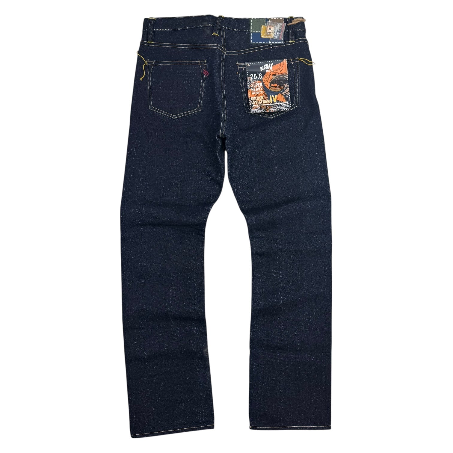 NBDN Golden Leviathan 25.6 OZ Heavy Selvedge Denim Pants Dark Wash