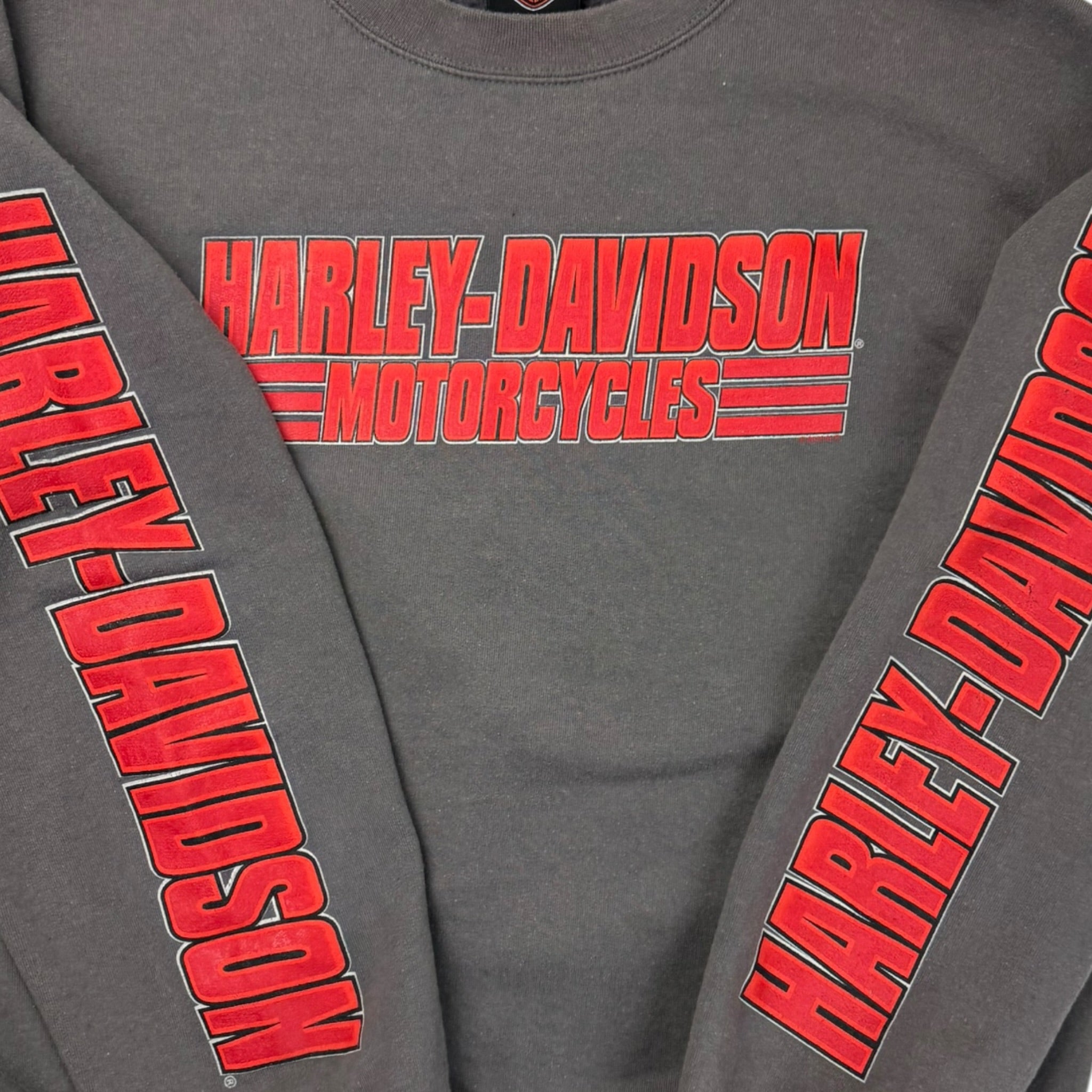 Harley Davidson Calgary Alberta Crewneck Grey