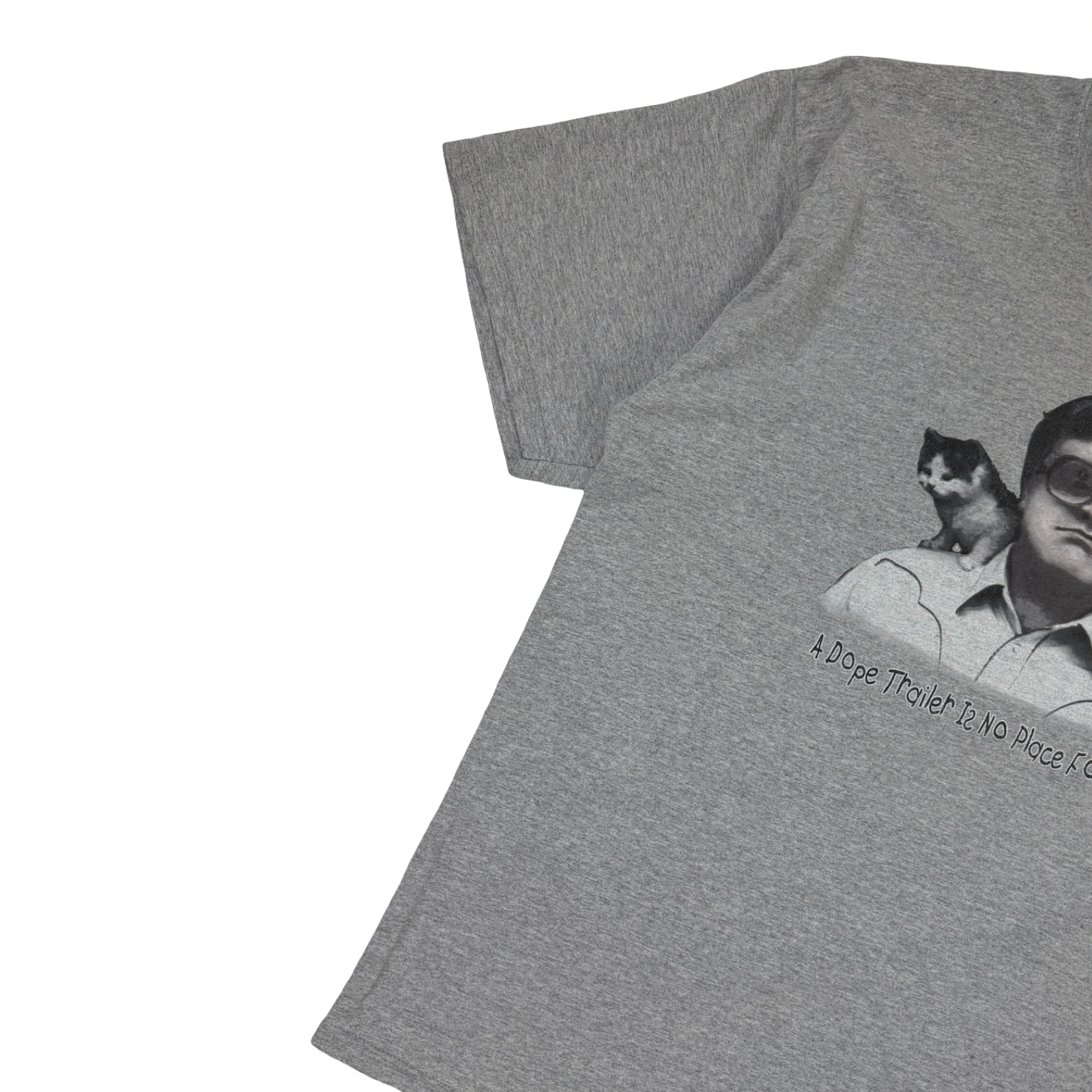 Vintage Trailer Park Boys A Dope Trailer Is No Place For A Kitty T-Shirt Grey