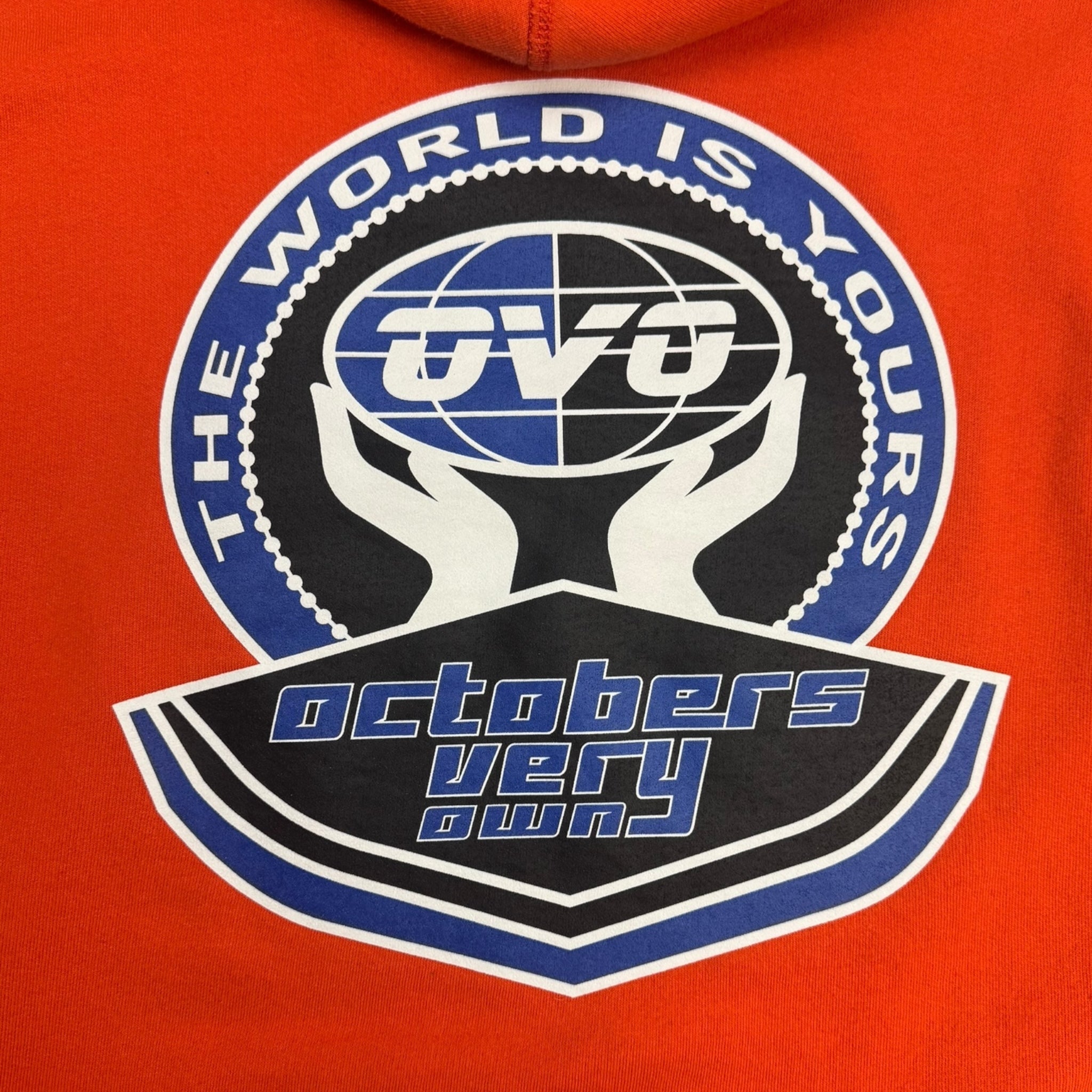 OVO Globe Hoodie Orange