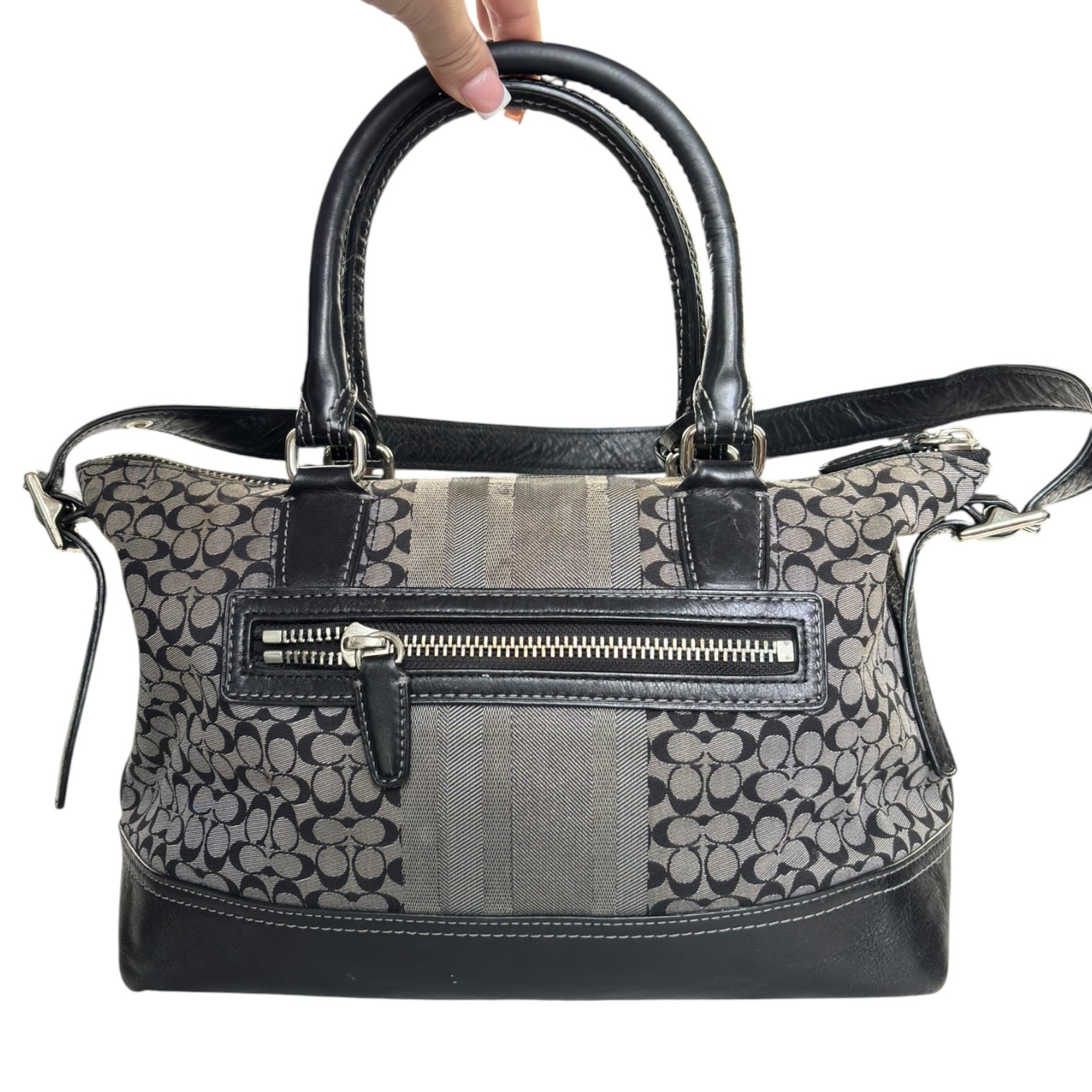 (W) Coach Signature Tassel Legacy Molly Satchel 2Way Shoulder Handbag