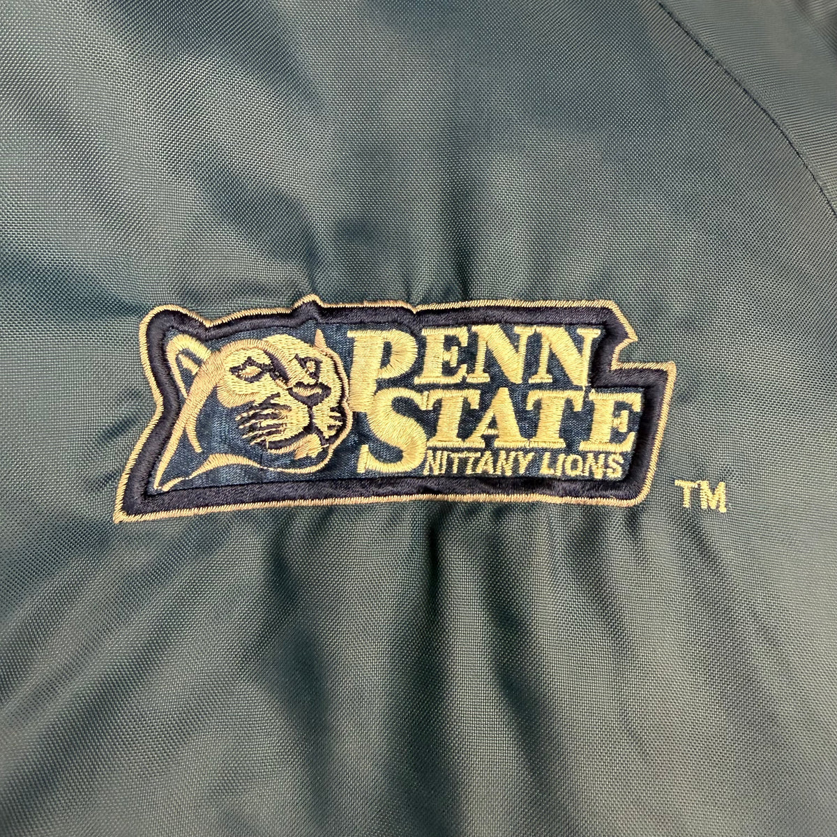 Vintage Penn State Striped Sleeve Jacket Navy