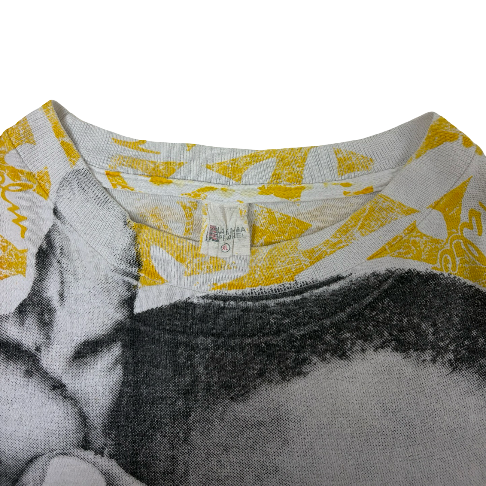 Vintage 1990s Malcom X All over Print T-Shirt