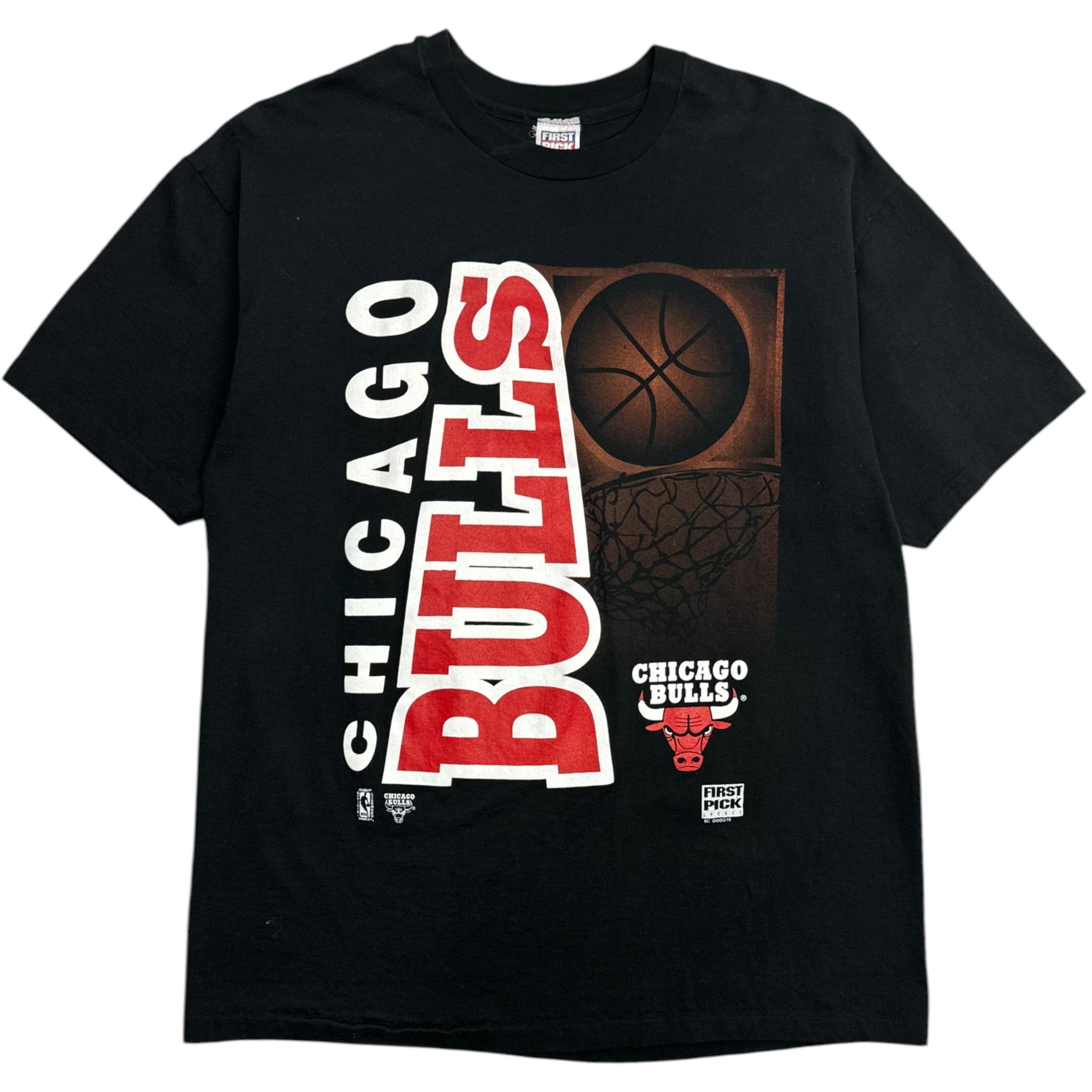 Vintage Chicago Bulls Hoop Tee Black