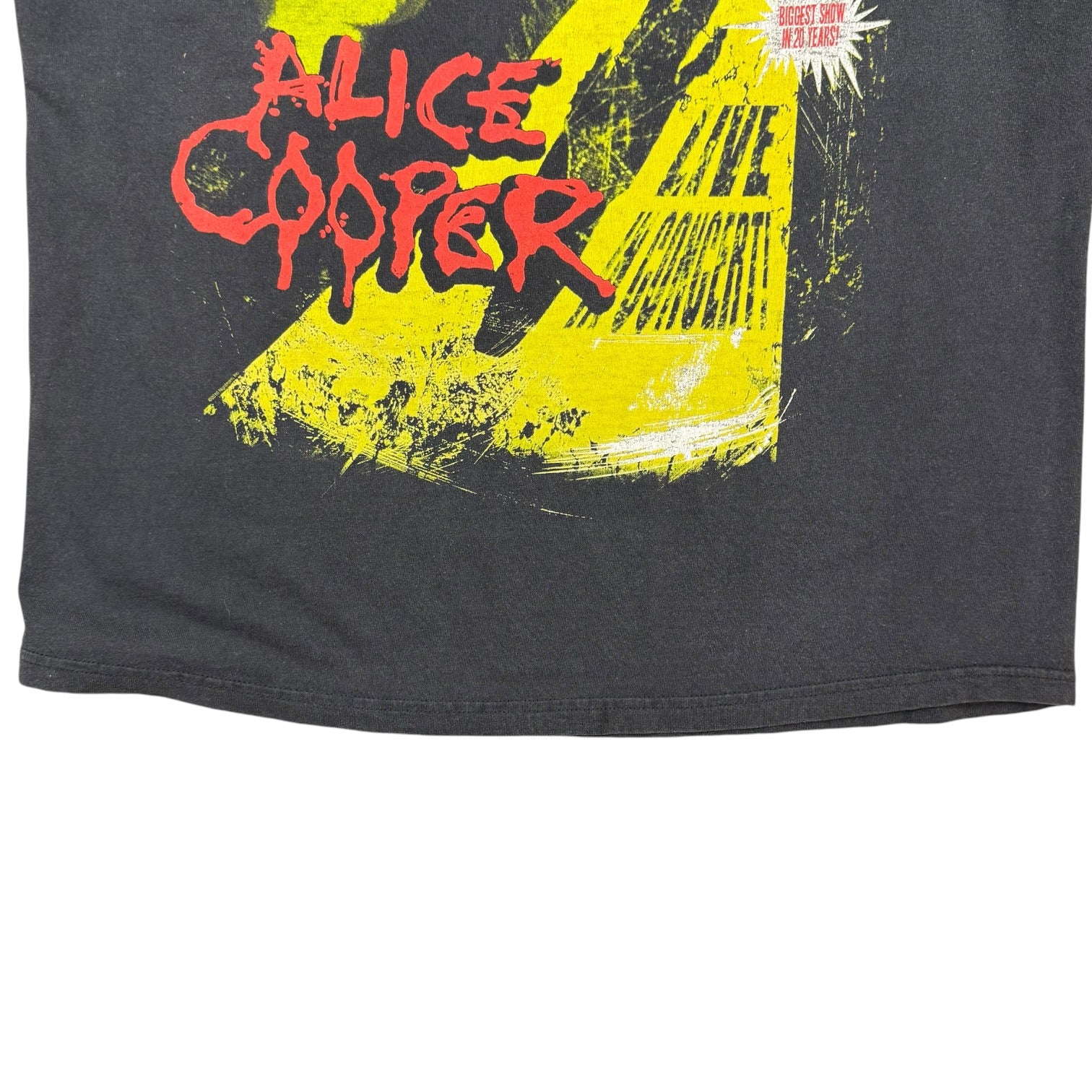 Vintage Alice Cooper The Psycho Drama Tour Tee Black