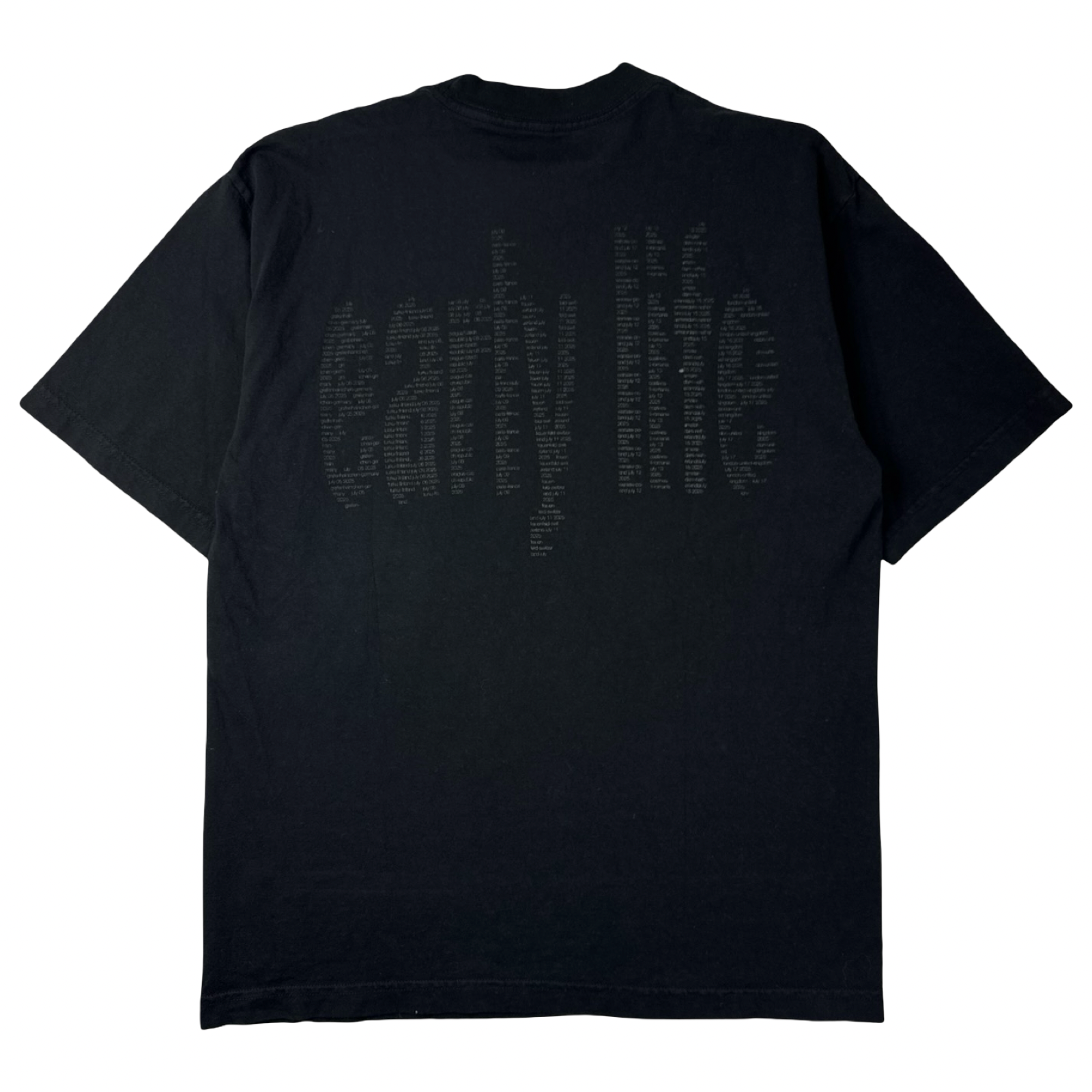 Nettspend Early Life Crisis Tonal T-Shirt Black