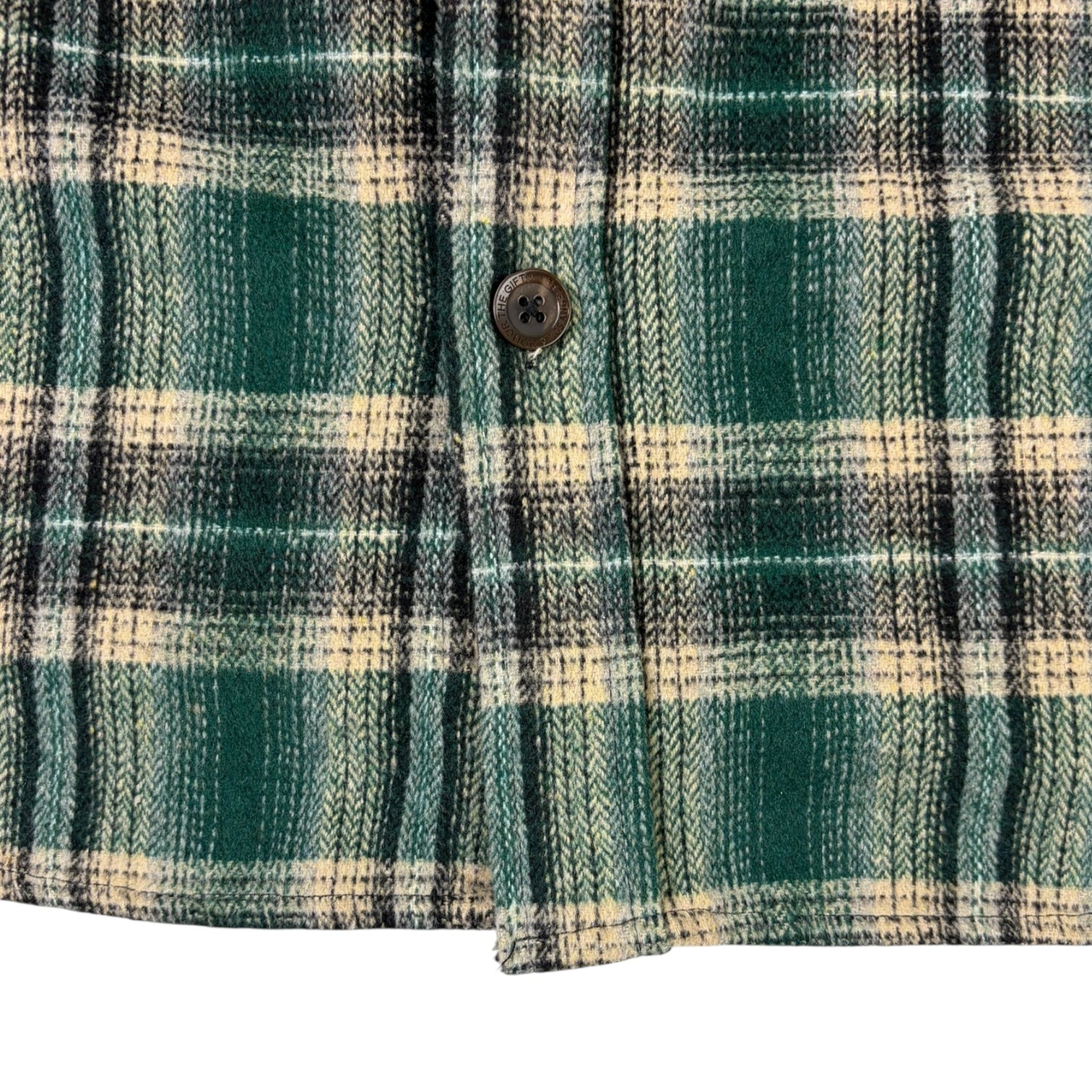 Honor The Gift Nostalgia Plaid Flannel Button Up Green