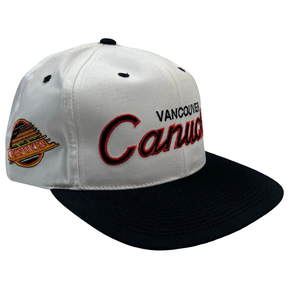 Vintage Vancouver Canucks Double Line Script Sports Specialties Hat