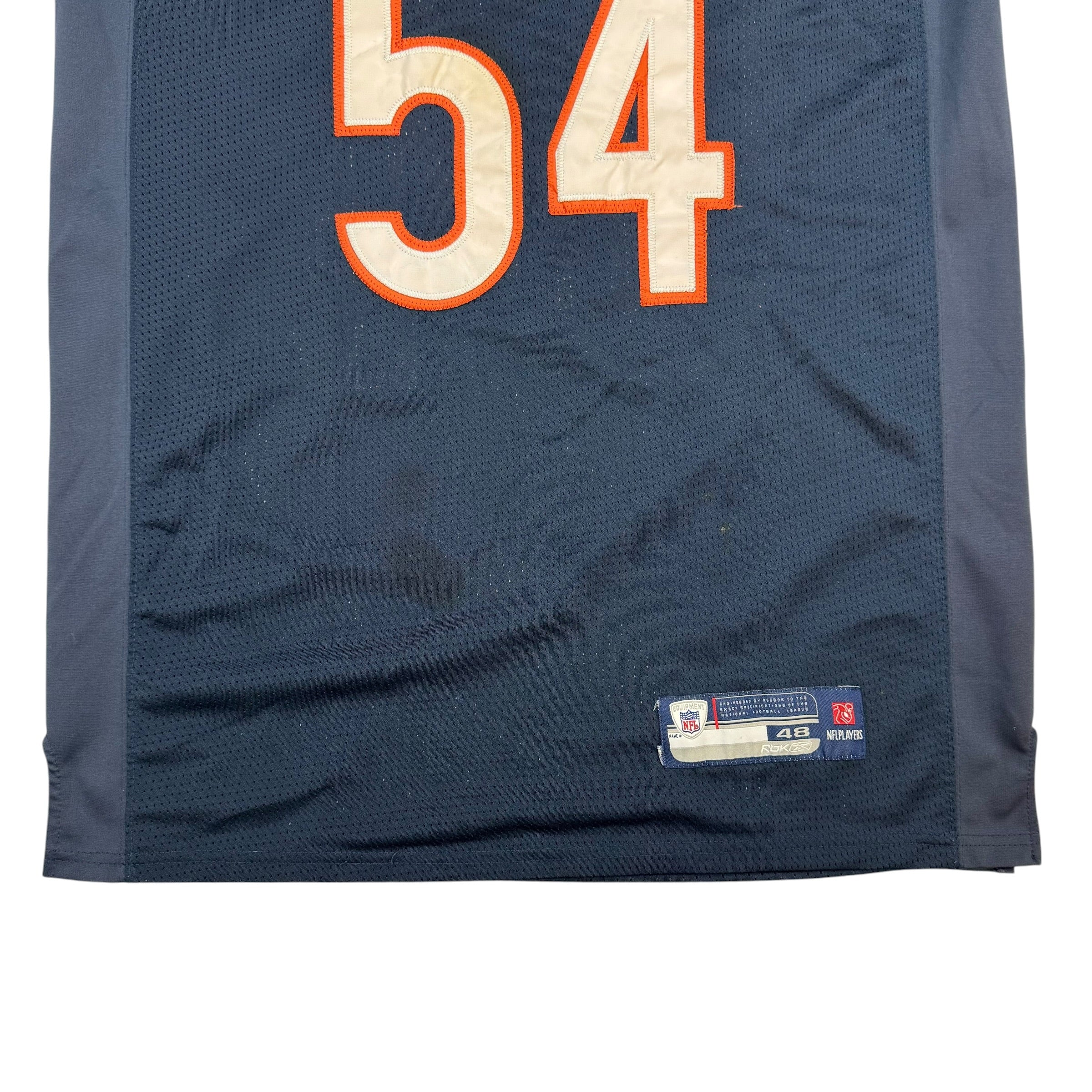 Vintage Reebok Chicago Bears Brian Urlacher Jersey Navy Blue