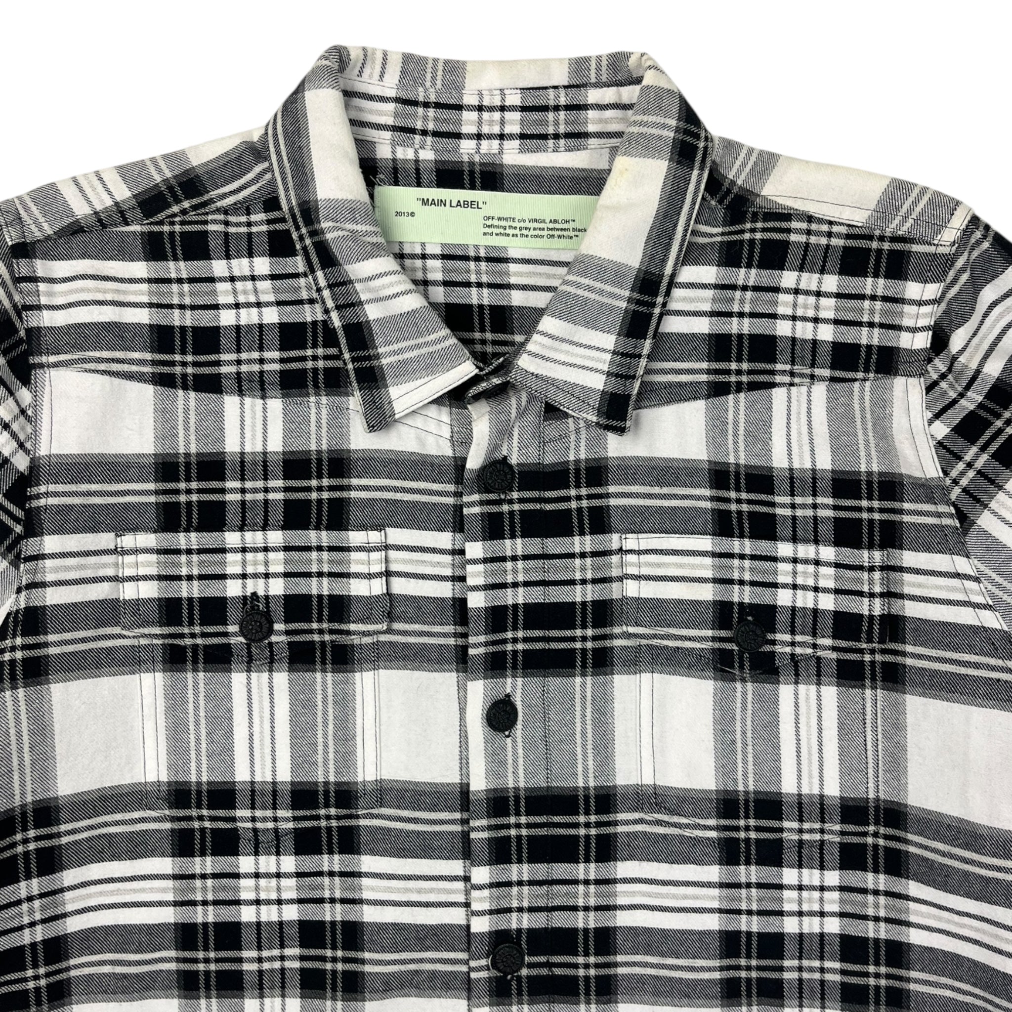 Off-White Spraypaint Flannel Black/White