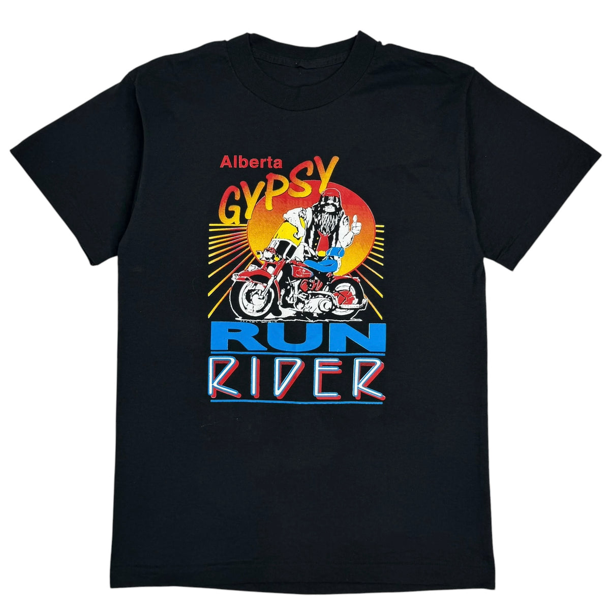 Vintage Alberta Gypsy Run Rider Tee Black