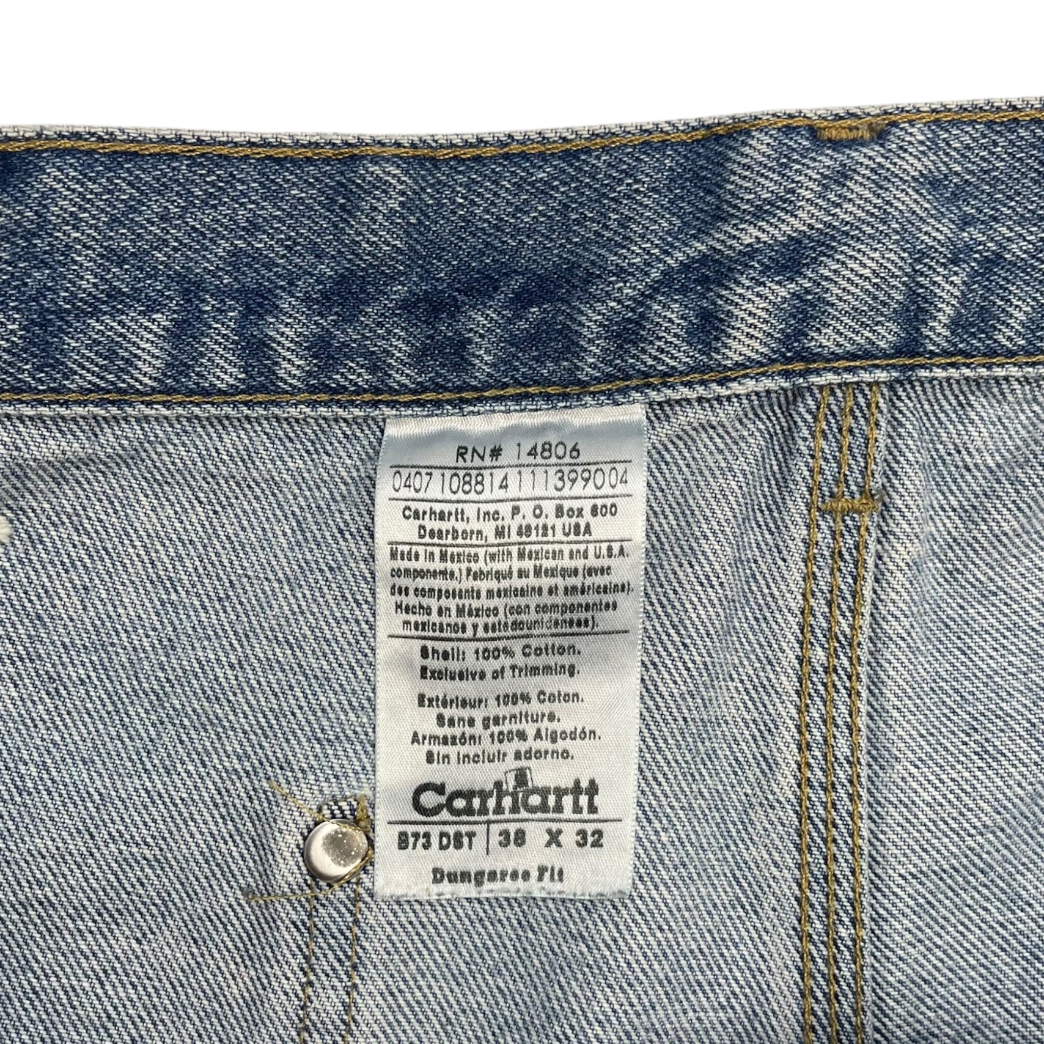 Vintage Carhartt Denim Double Knee Dungarees