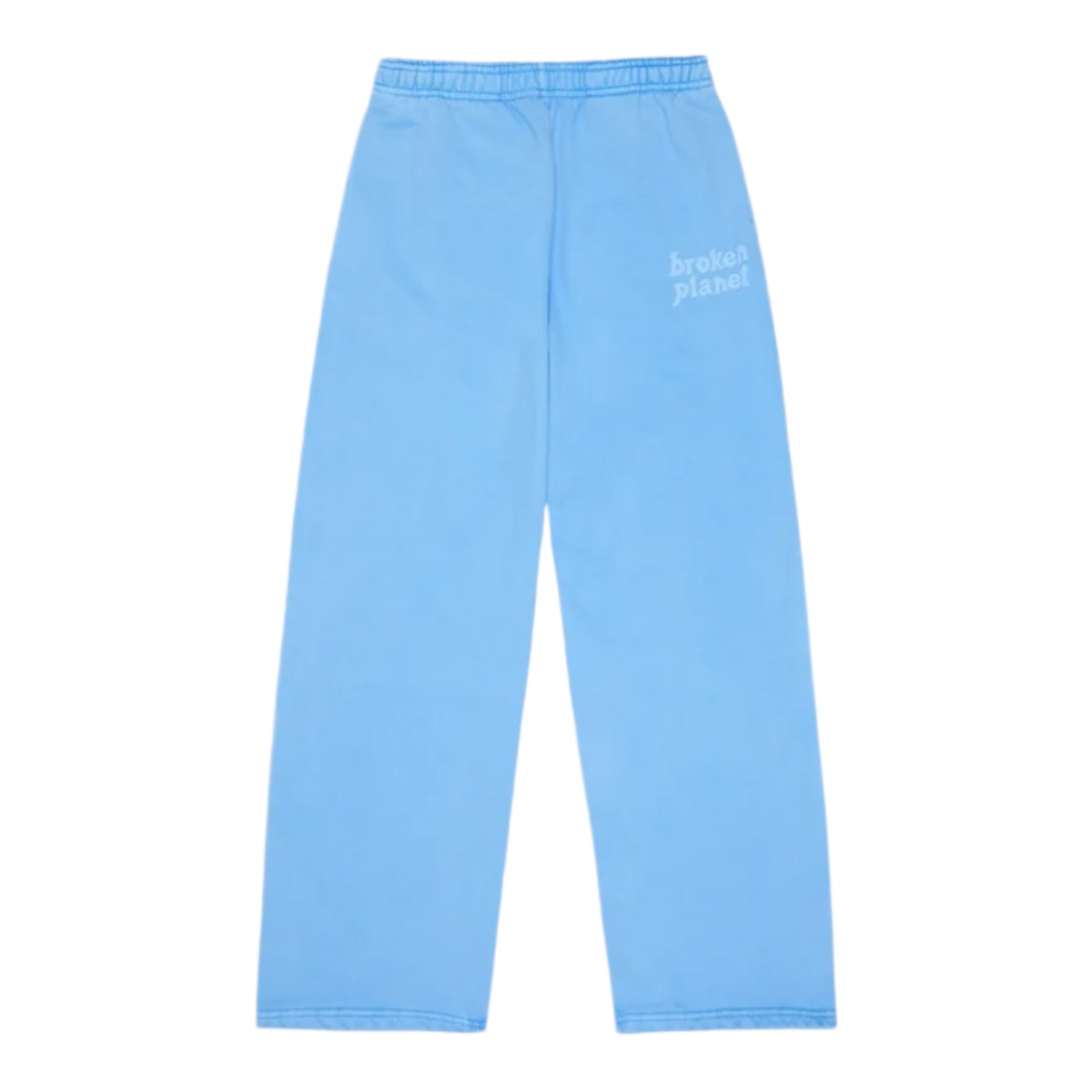 Broken Planet Basics Wide Leg Sweatpants Washed Light Blue