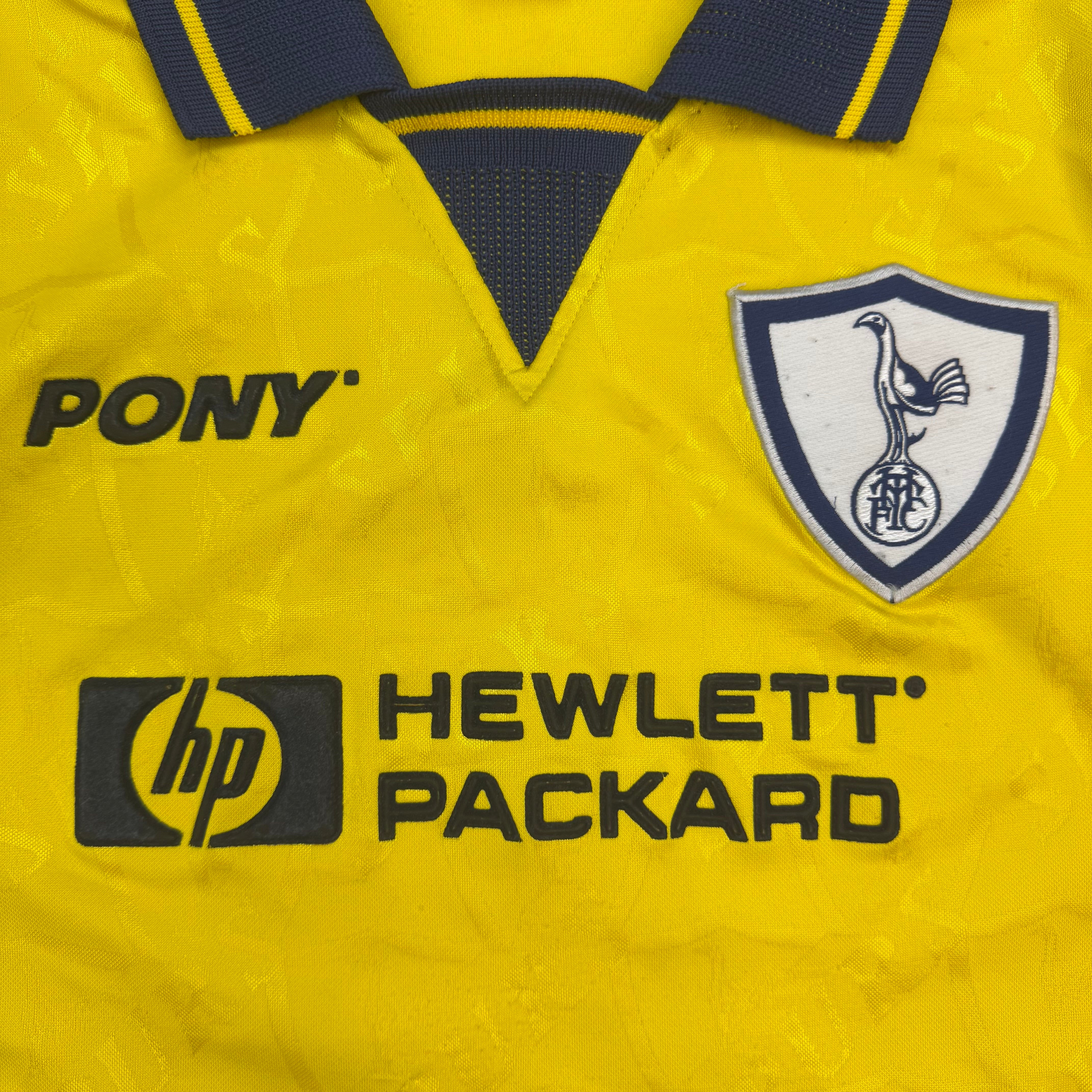 (W) 1995-97 Pony Tottenham Hotspur Away Jersey Yellow