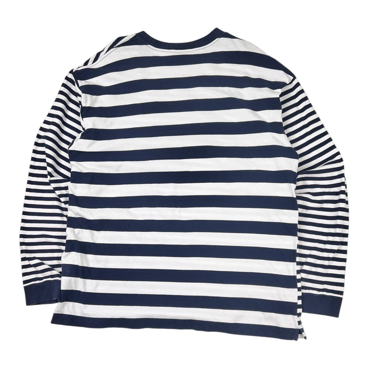 Carhartt WIP Long Sleeve Scotty Pocket T-Shirt Navy White