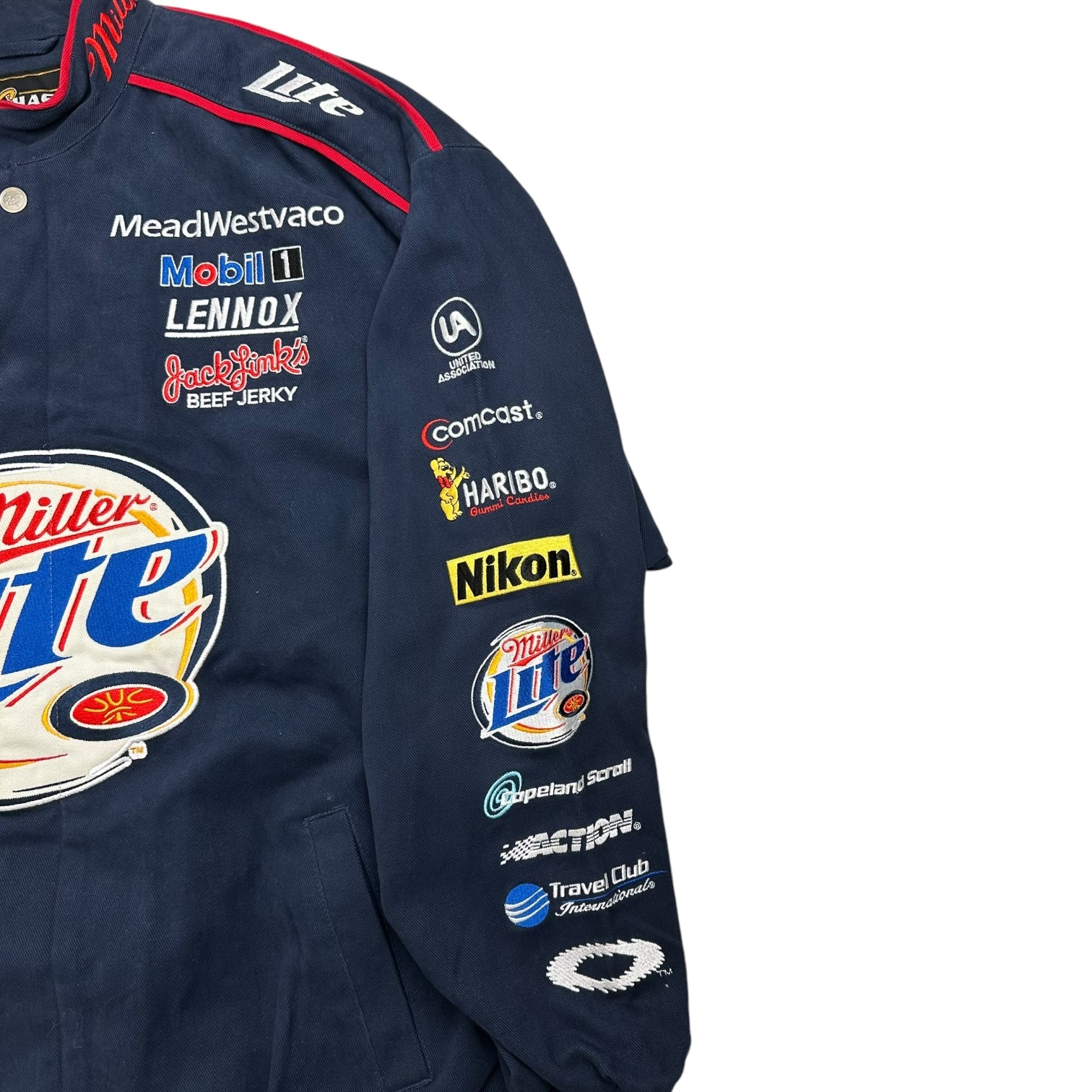 Vintage Miller Lite Rusty Wallace NASCAR Jacket