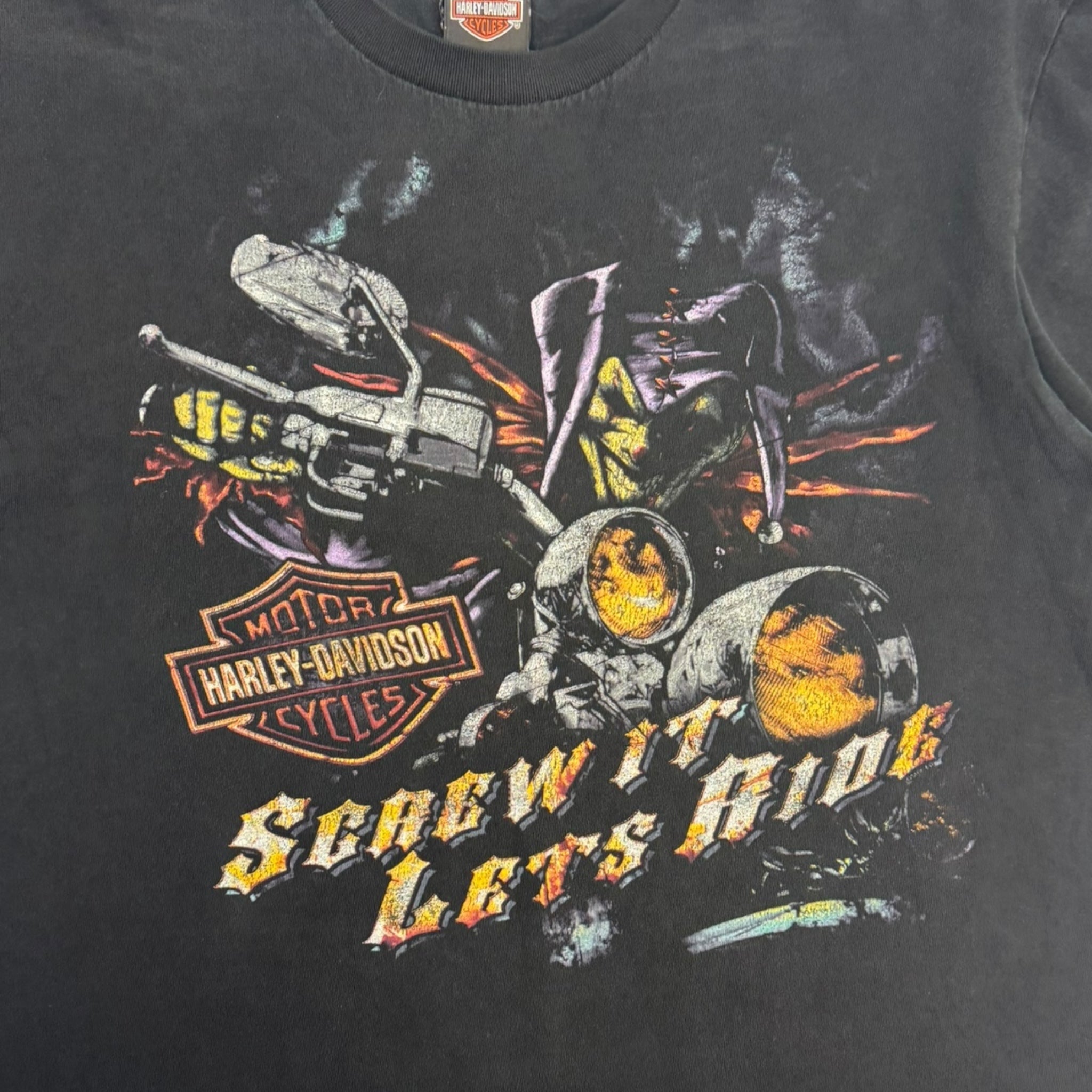 Vintage Harley Davidson Clown Jester T-Shirt