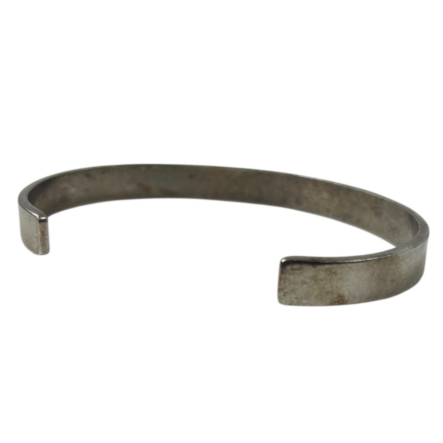 Maison Margiela Engraved Cuff Bracelet Silver