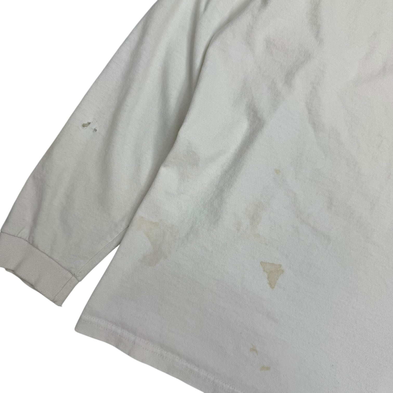 Vintage Nike Centre Swoosh L/S Tee White