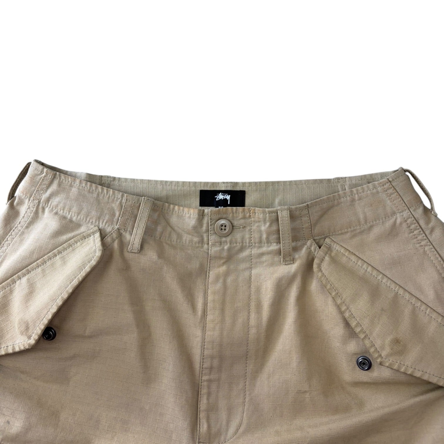 Stussy Cargo Ripstop Shorts Khaki