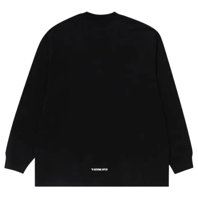 BAPE Ape Head One Point Long Sleeve Tee Black