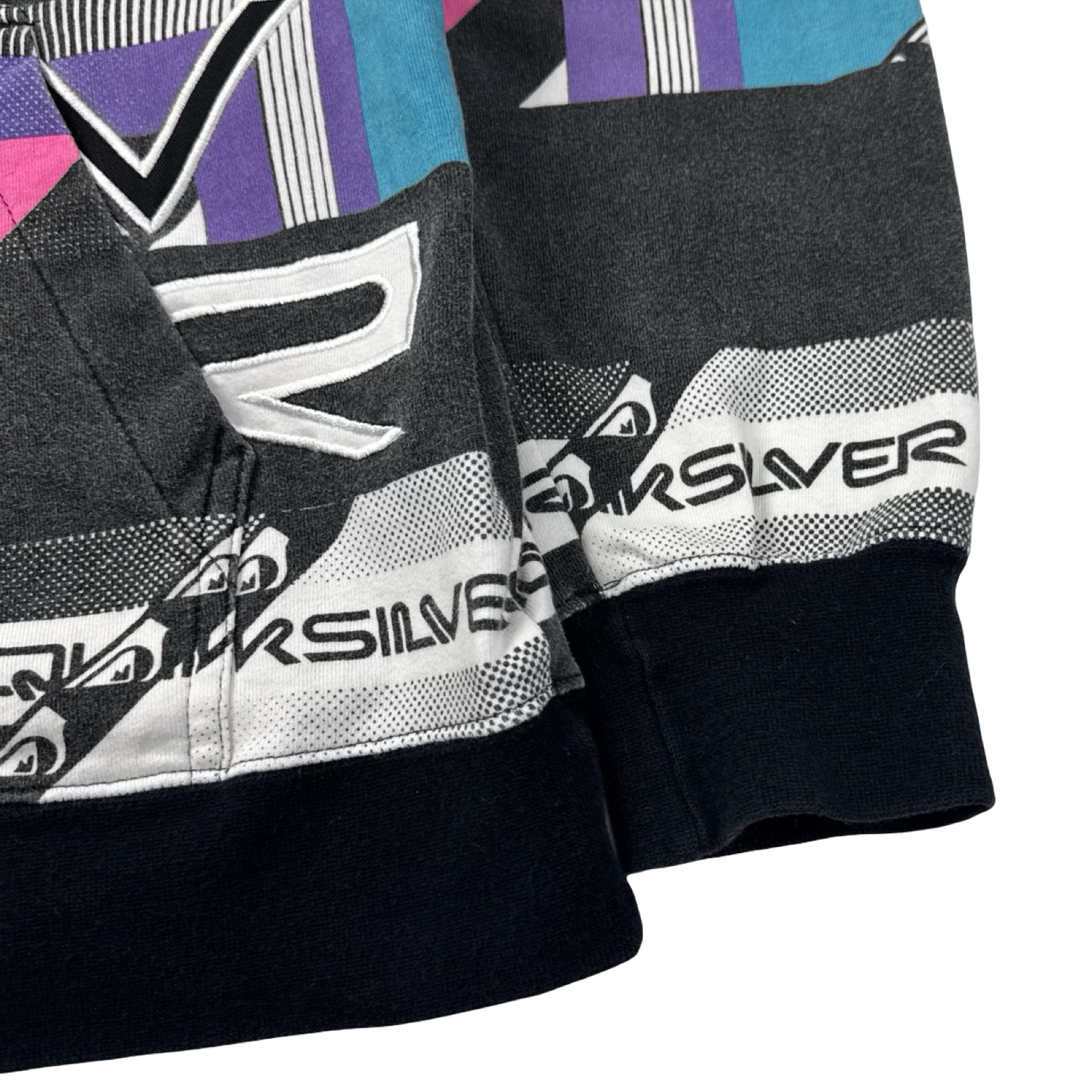 Vintage Y2K Quiksilver Surf Scene Zip Up Hoodie