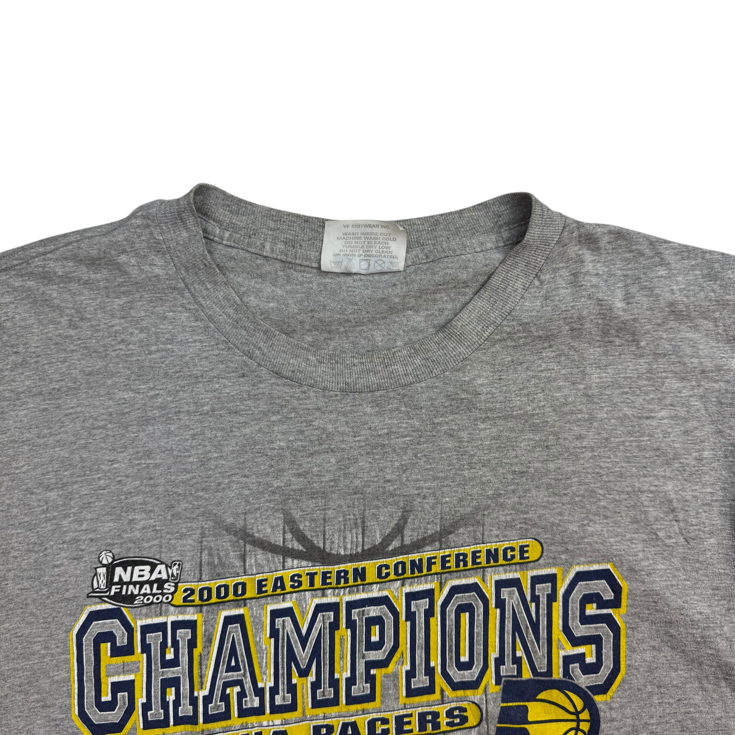 2000 NBA Eastern Conference Finals Indiana Pacers Champions Tee Grey