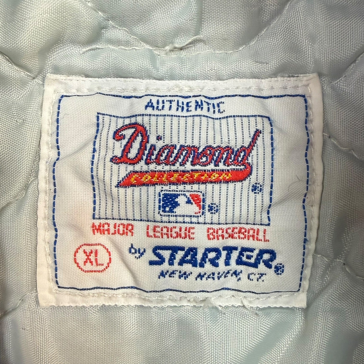 Vintage New York Mets Satin Bomber Jacket Blue