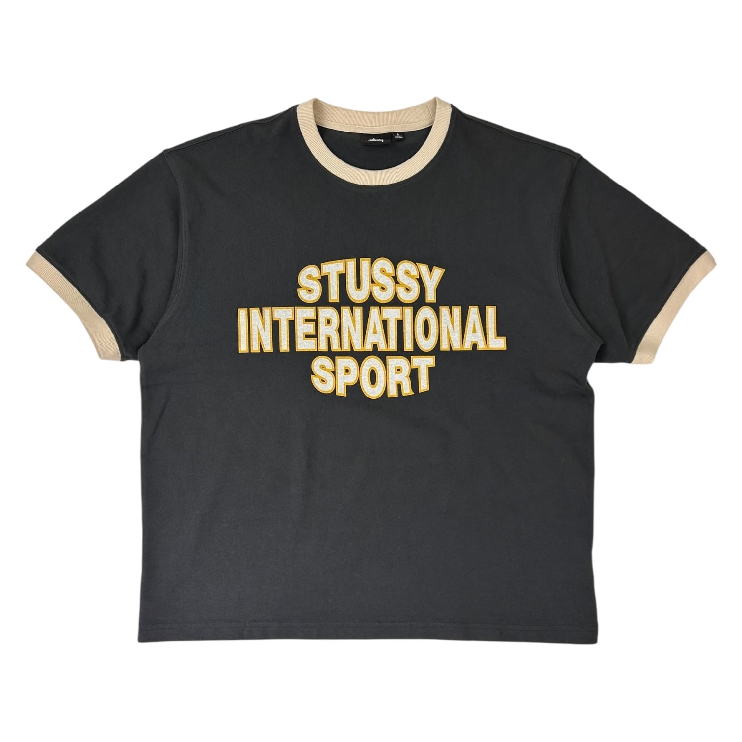 Stussy Sport Ringer T-Shirt Black