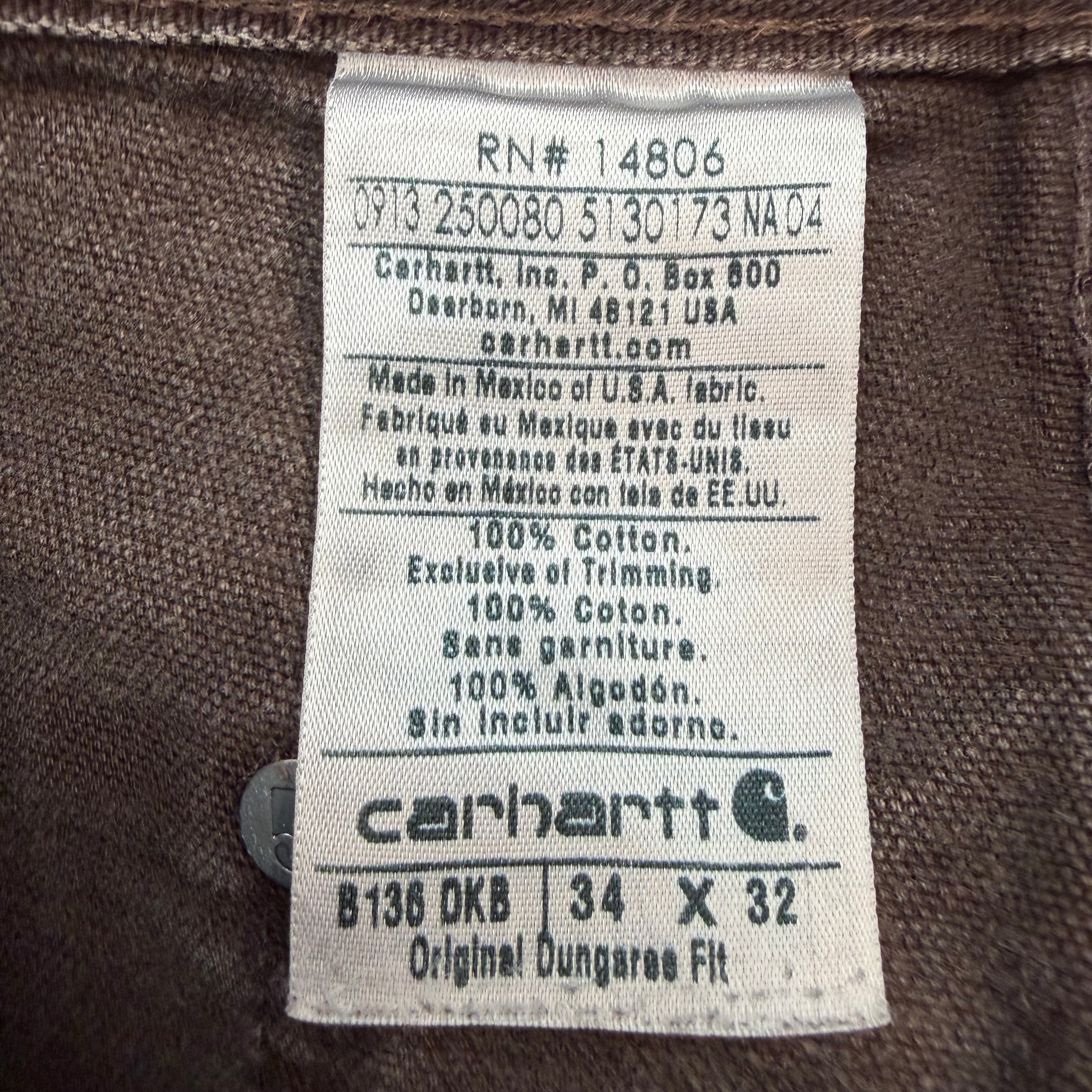 Vintage Carhartt Double Knee Pants Brown