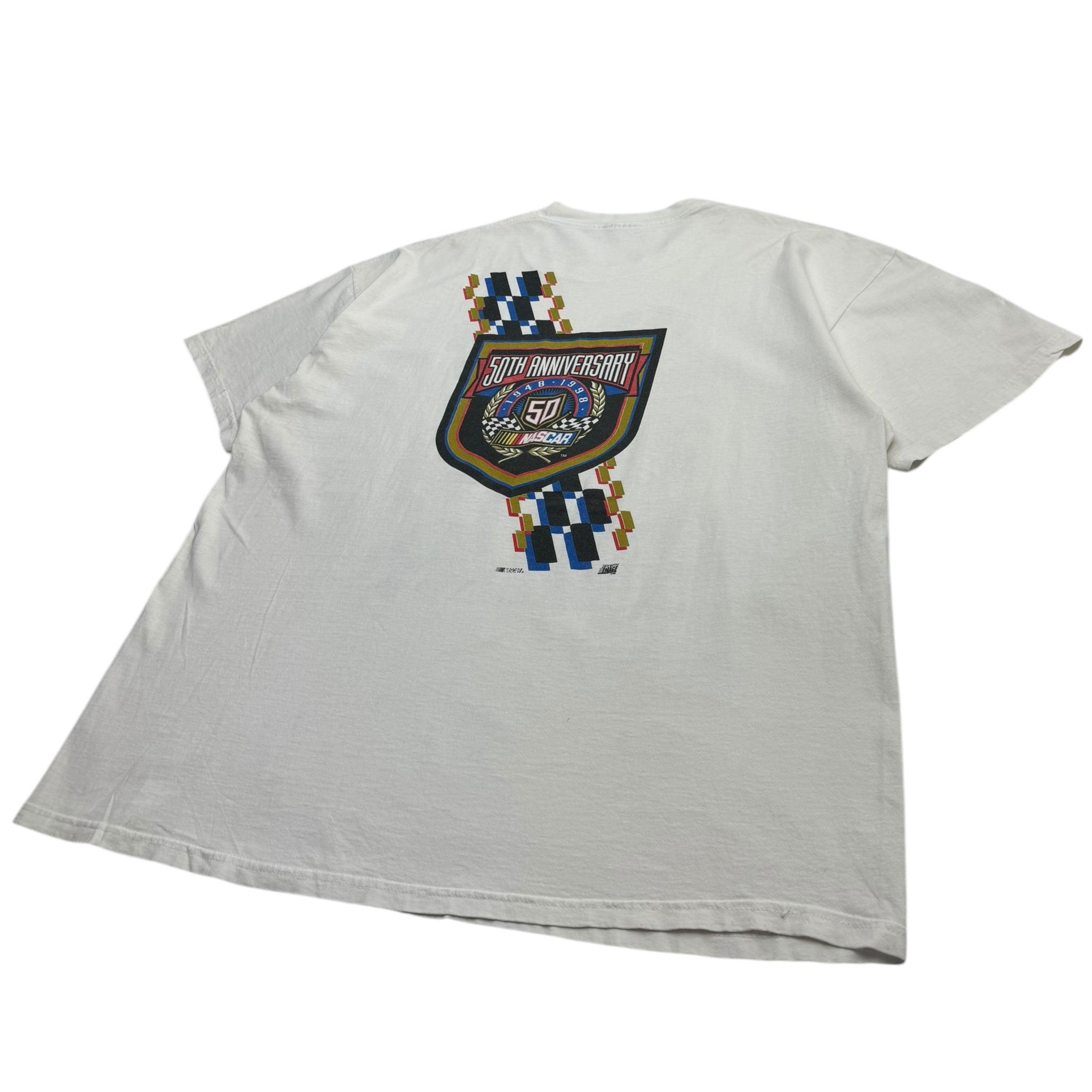 1998 Nascar 50th Anniversary Tee White