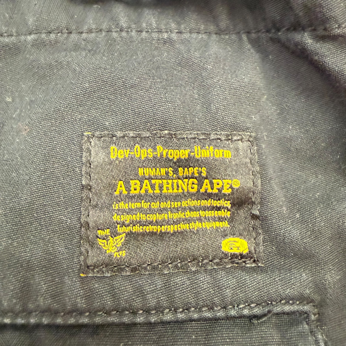 A Bathing Ape Bape Cargo Joggers Black