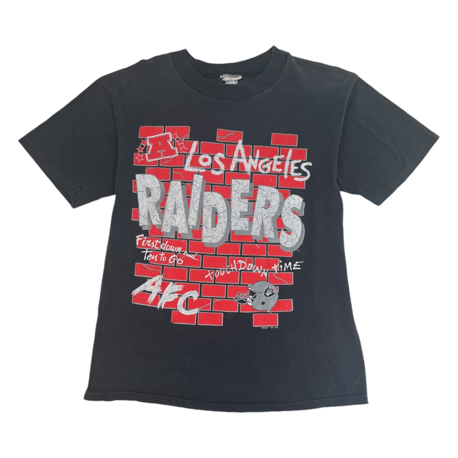 Vintage NFL LA Raiders T Shirt Black L