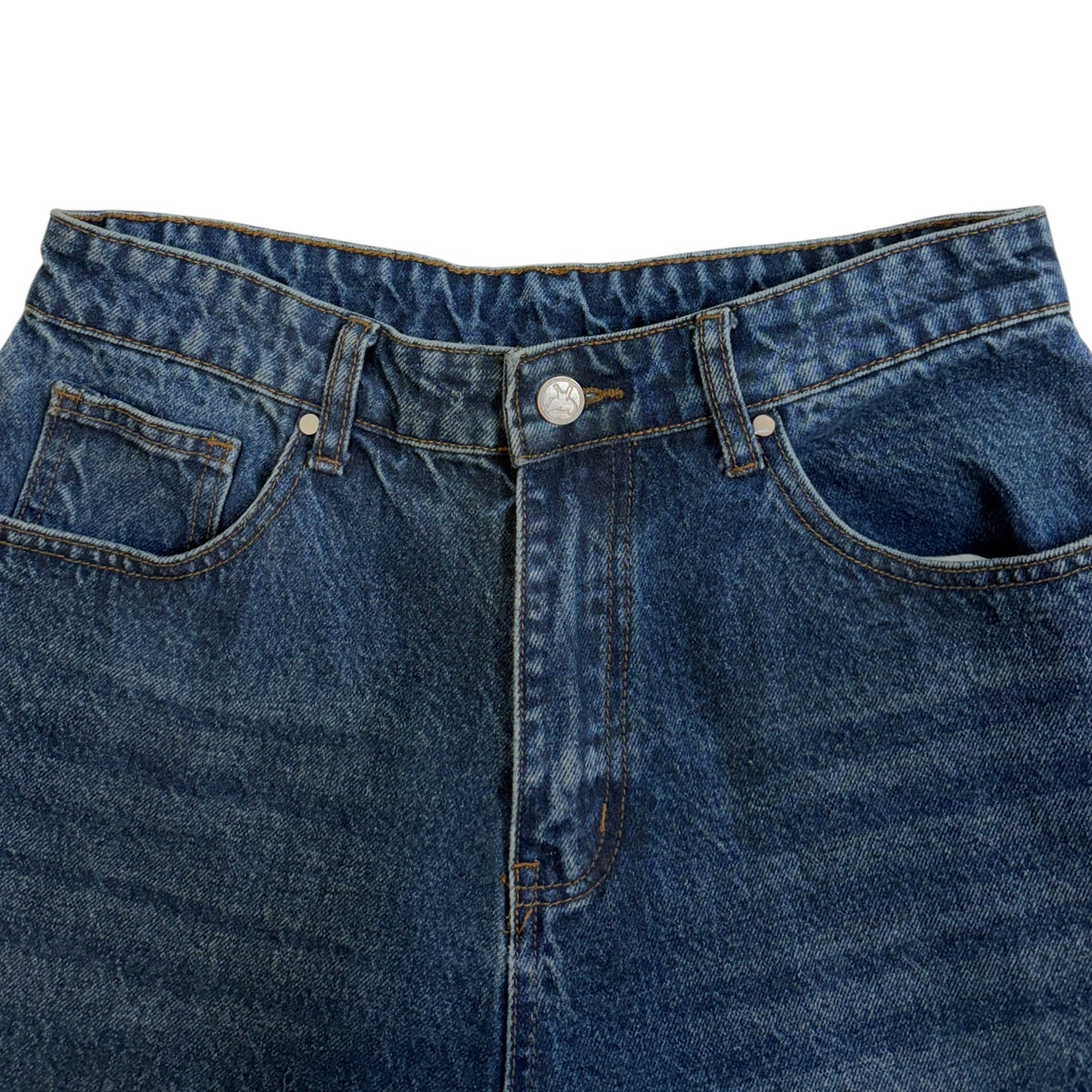 Basketcase Lax Baggy Denim Jeans Dark Wash
