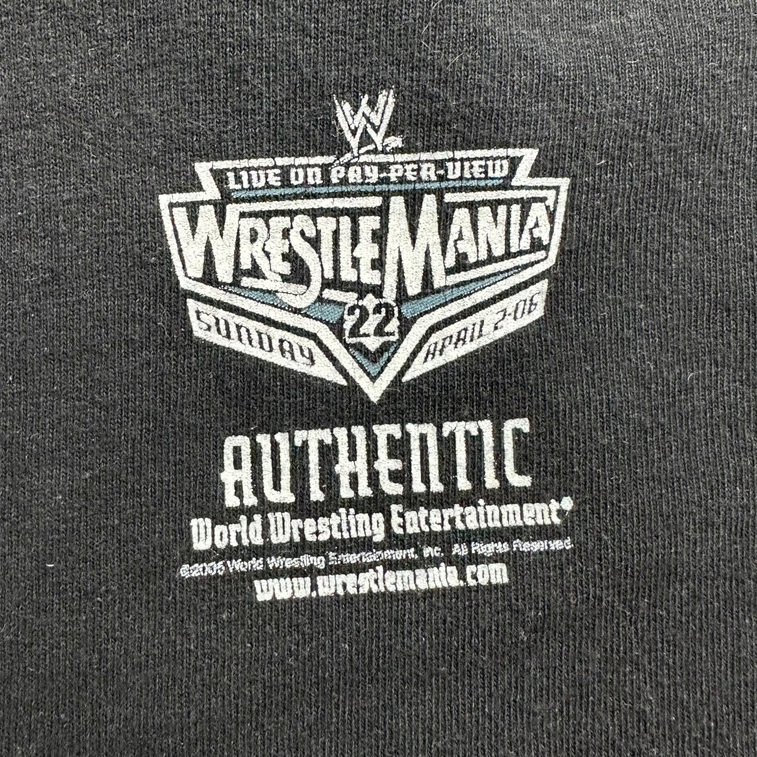 Vintage Wrestlemania 22 ‘Peep Show’ Tee Black