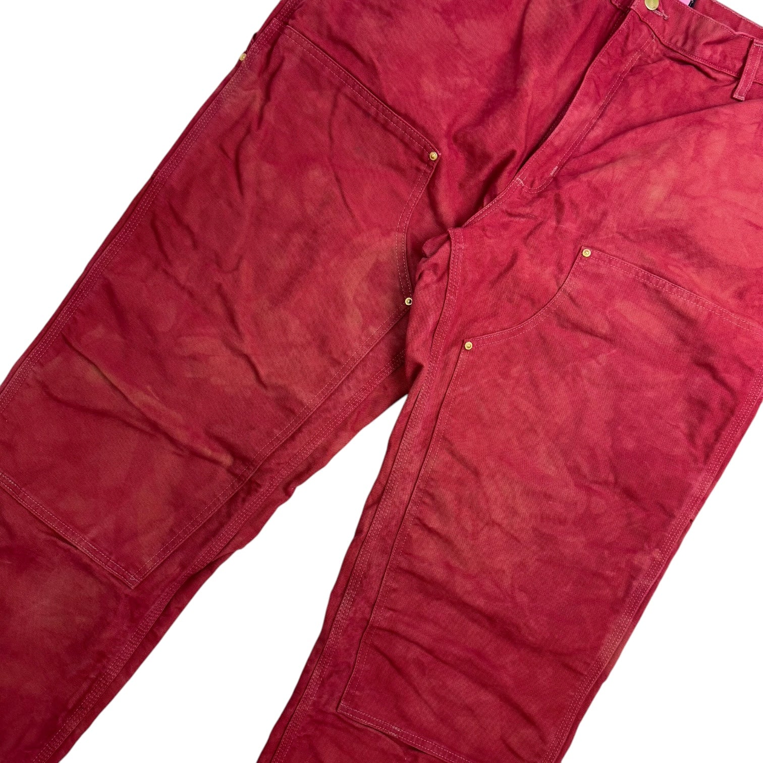 Vintage Carhartt Double Knee Pants Red Dye