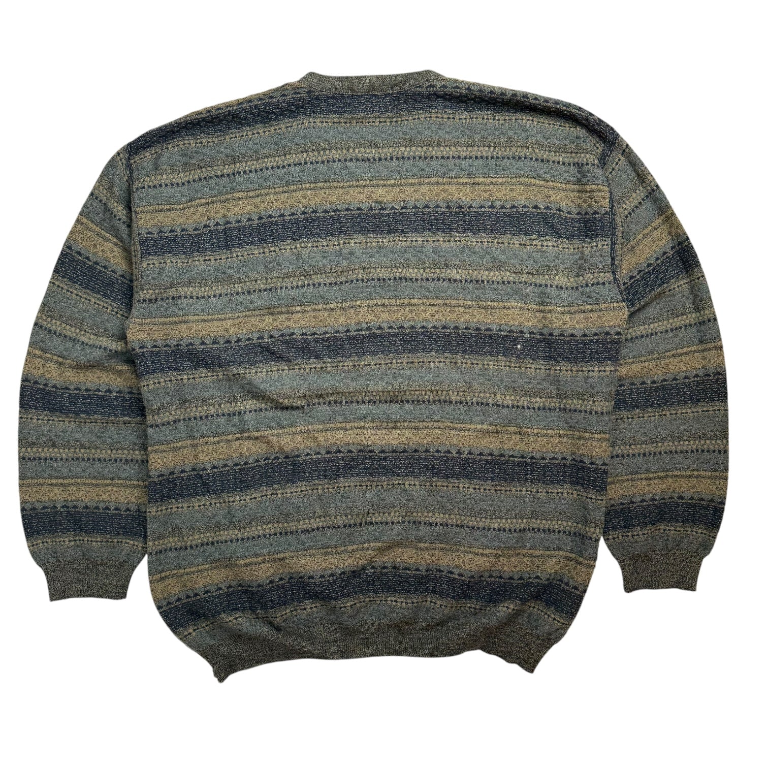 Vintage Classics Knit Stripe Sweater Green/Beige