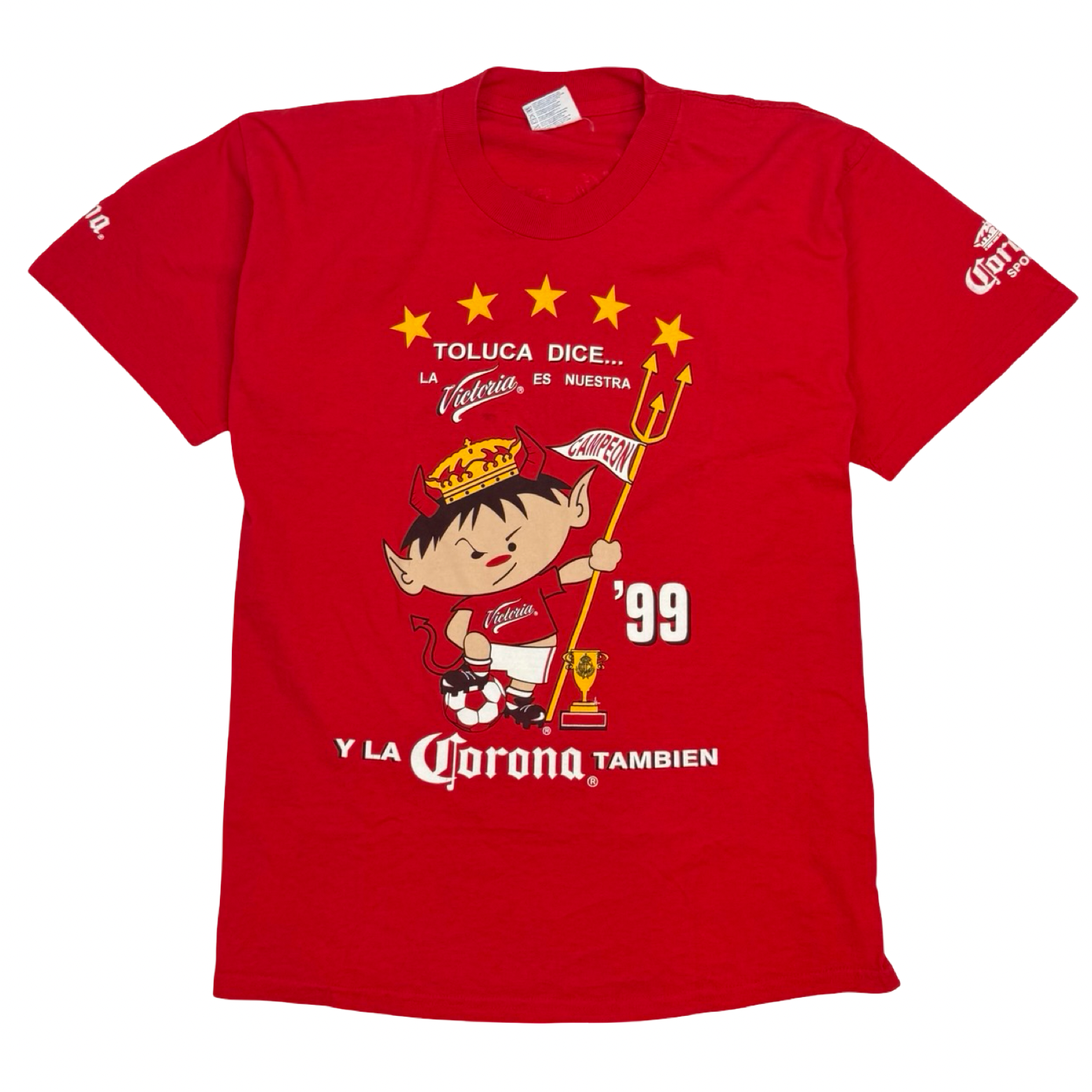 1999 Toluca FC Championship Tee Red