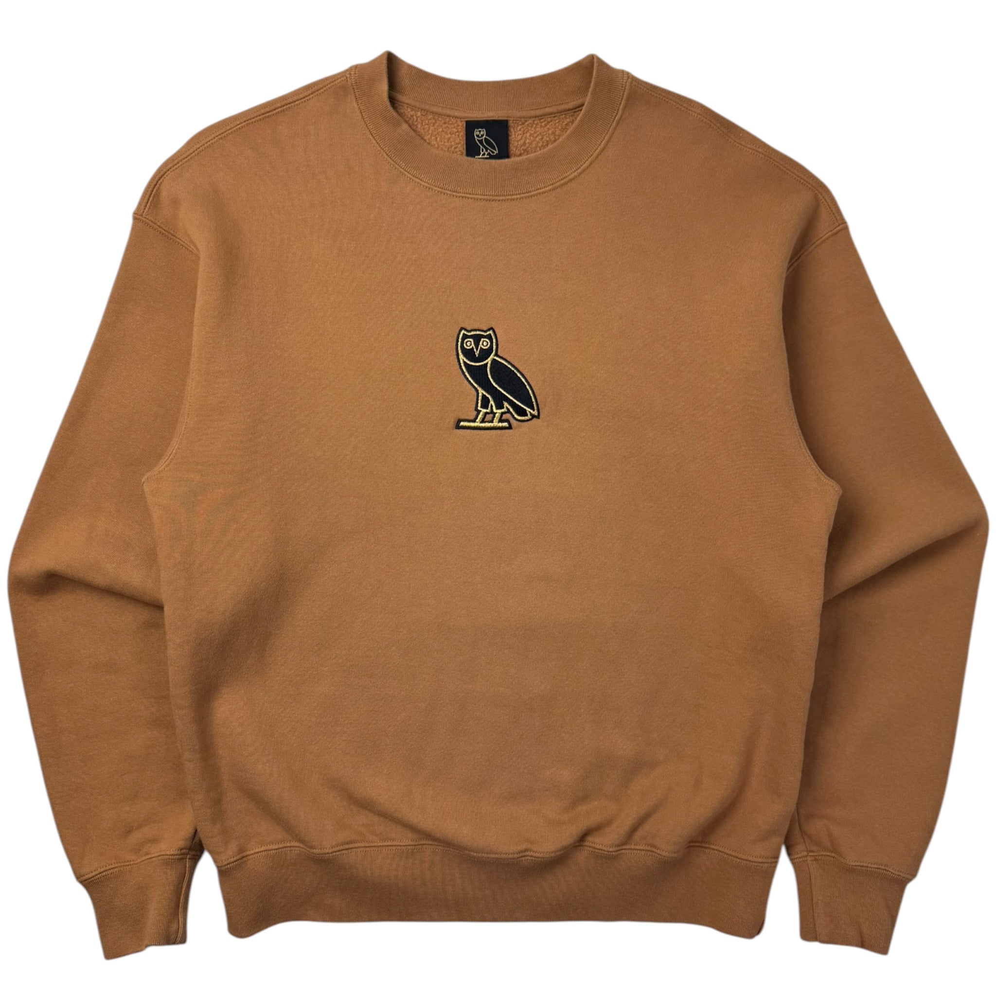 OVO Embroidered Logo Crewneck Orange