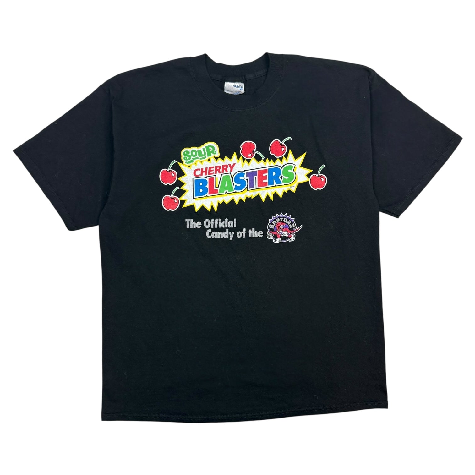 Vintage Toronto Raptors Sour Cherry Blasters Candy Tee Black