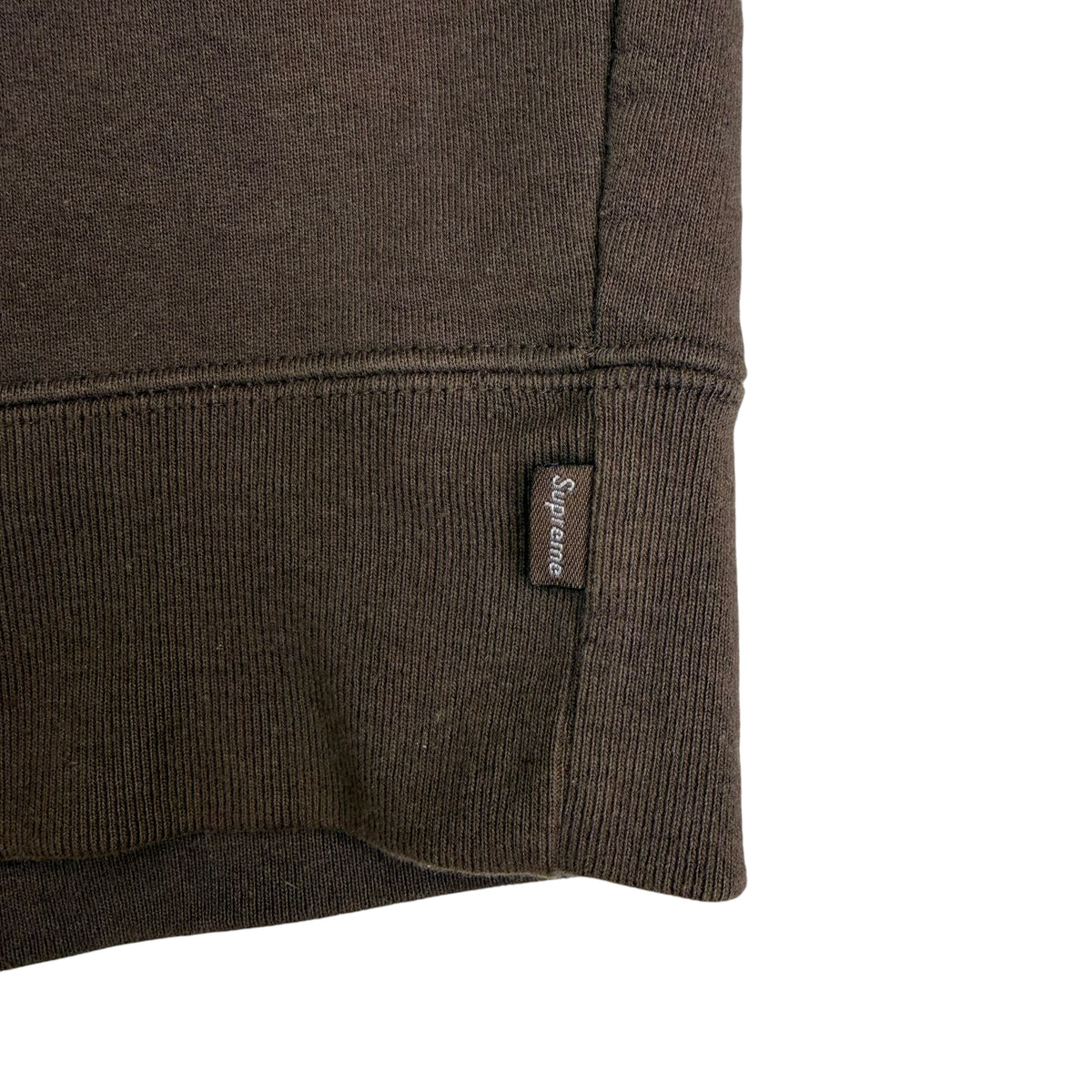 FW22 Supreme Box Logo Crewneck Brown